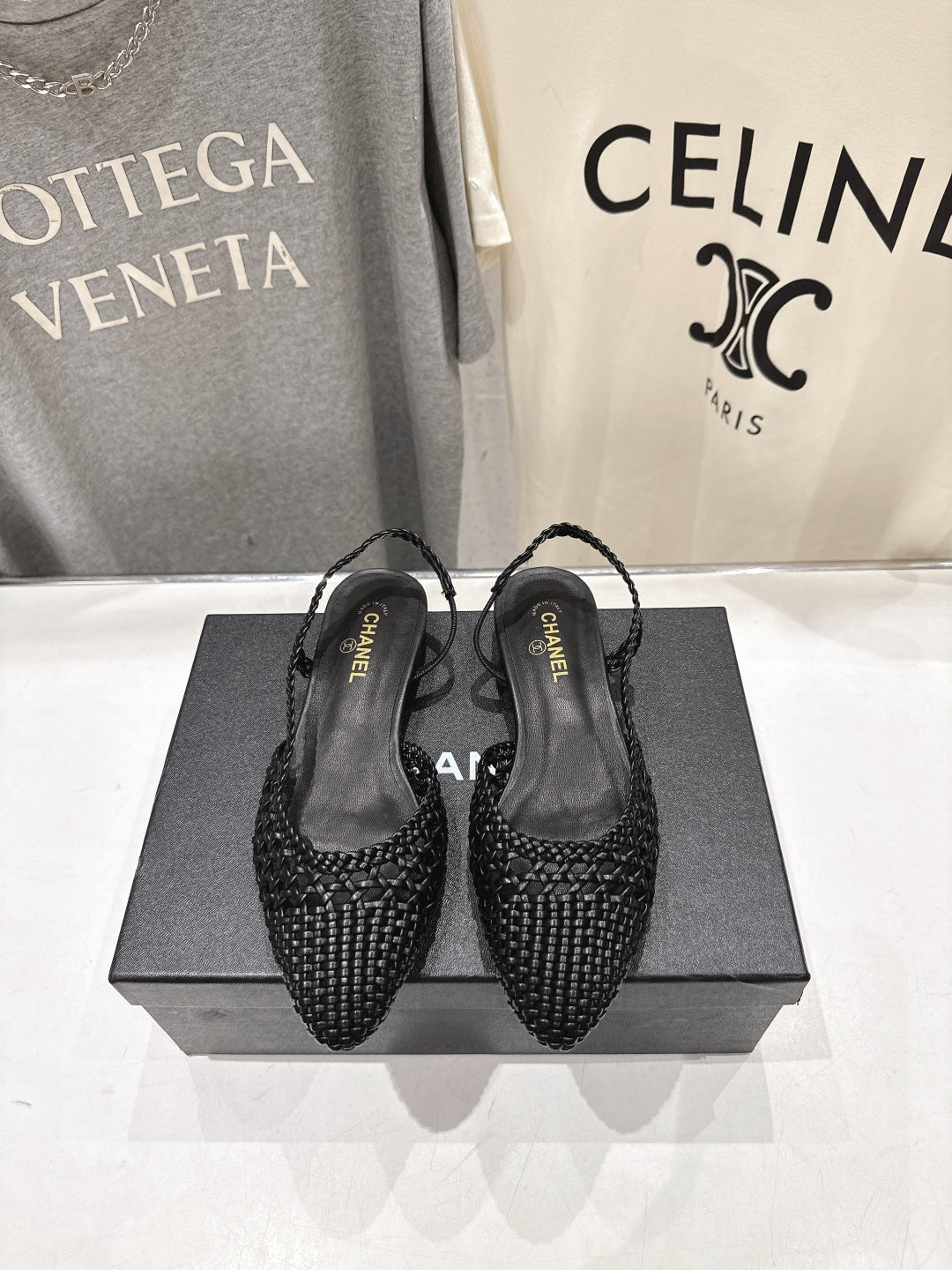 CC 26s Slingback Flat Black Distinct Woven 888093