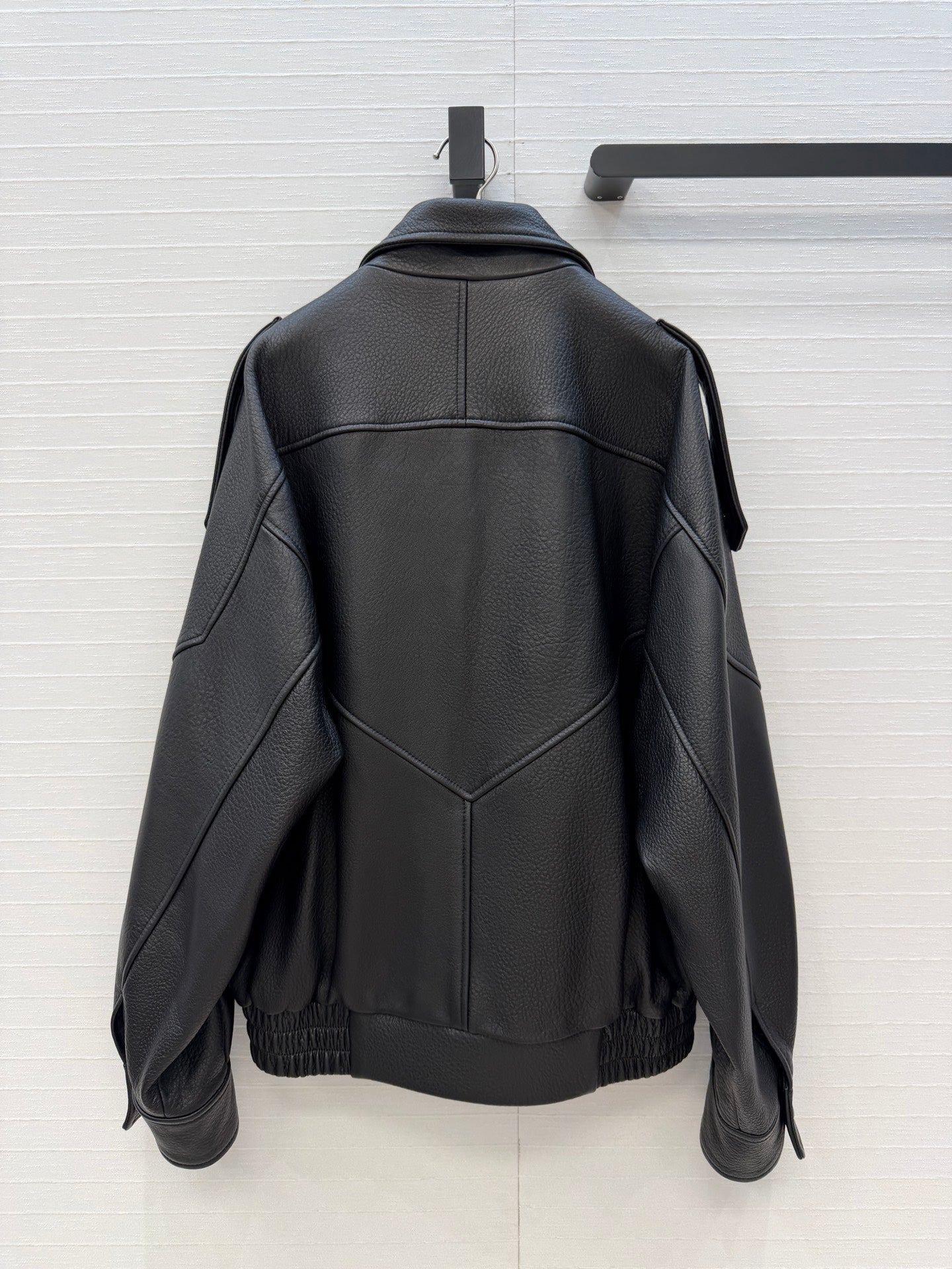 YSL Bomber Jacket Black Lambskin 360978