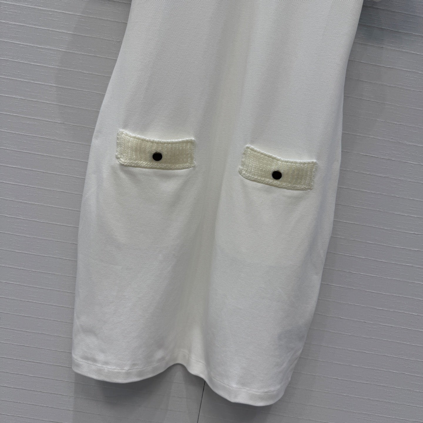 Moncler 26s Piqué Polo Dress White Cotton 402926