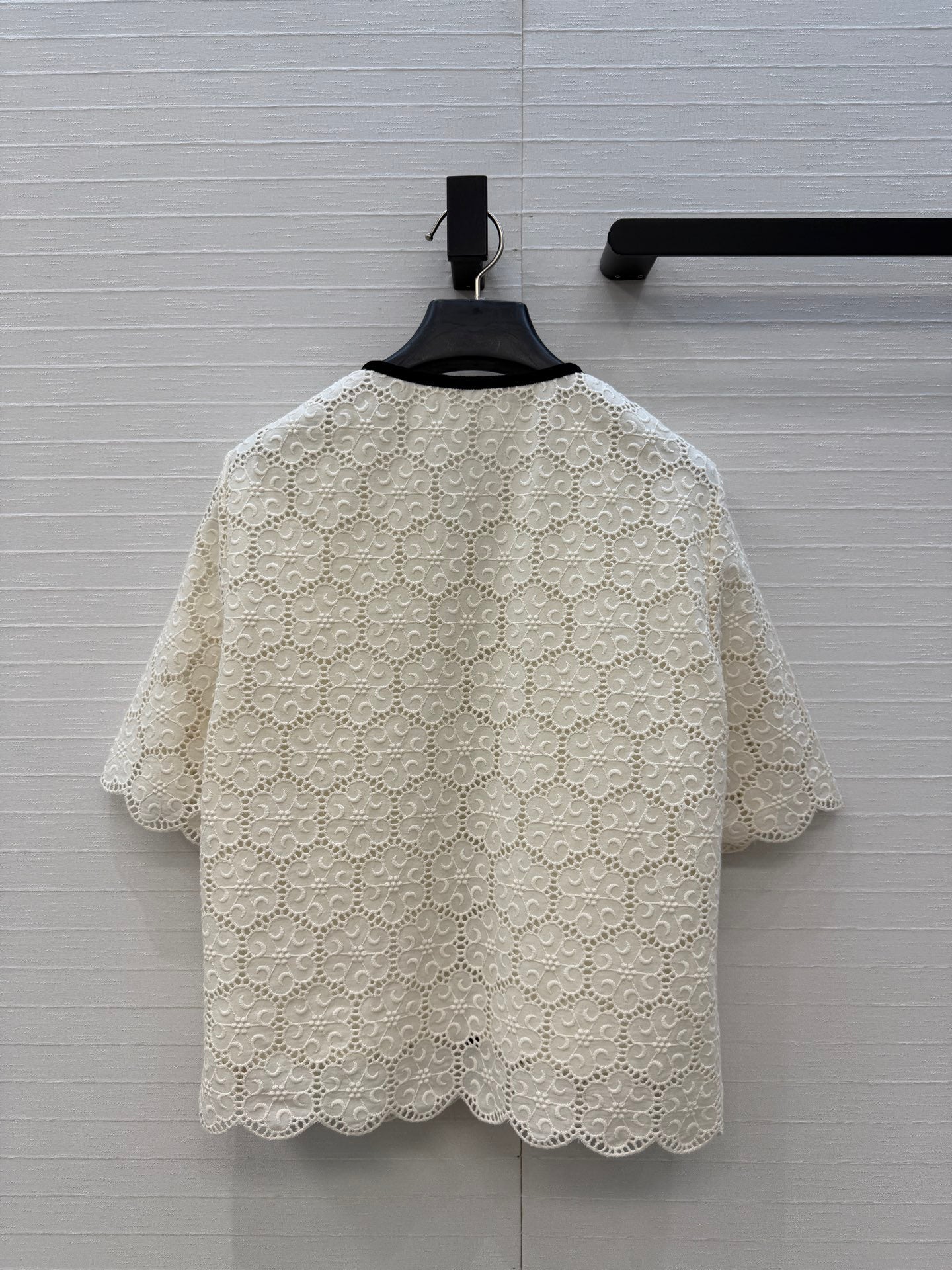 Valentino 26s Jacket Intricate Lace White Cotton 402903