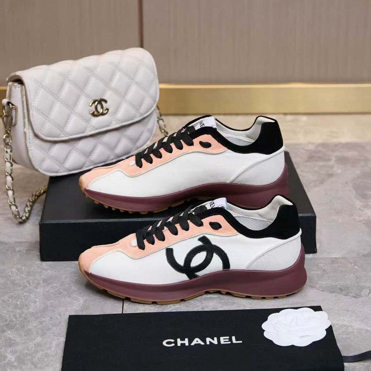 Chanel 26s Sneakers Multicolor Leather Suede 168243