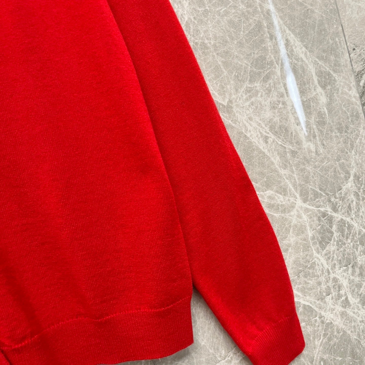 GG Cardigan With Embroidery Red Knit Wool 394322