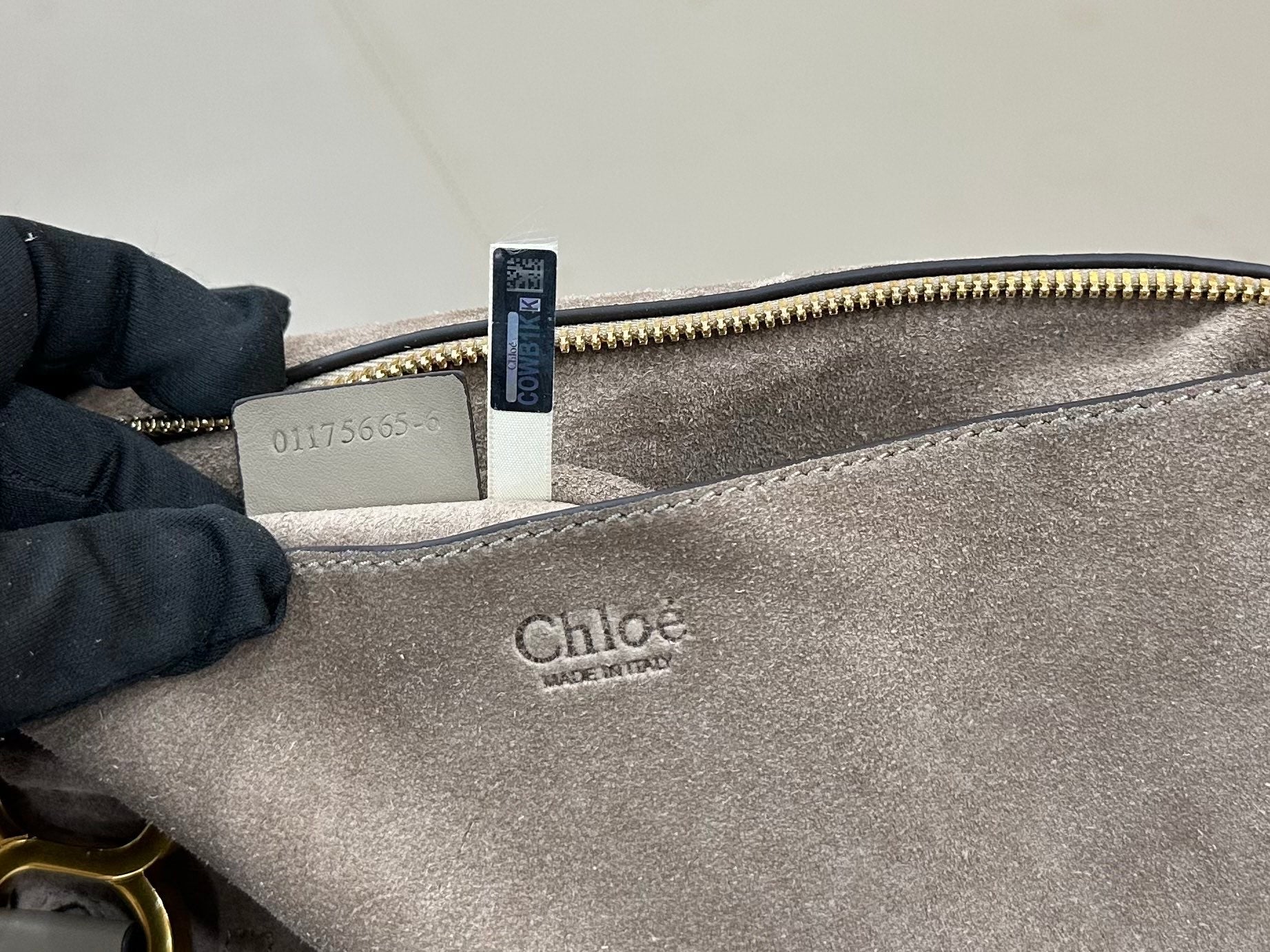 Chloe Marcie Bag Grey Suede 281265