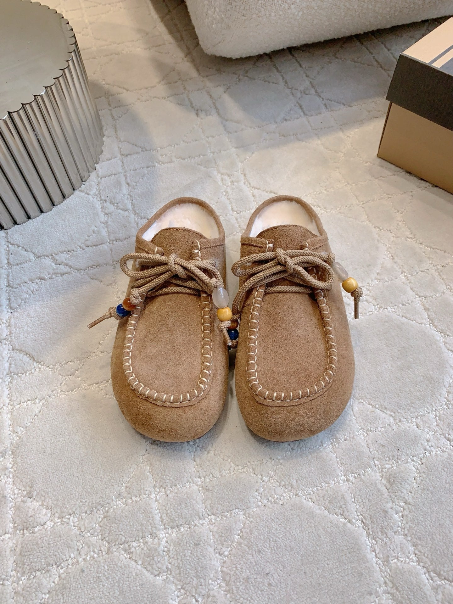 UGG Yupoo Loafers  Caramel  Wool Suede 516908