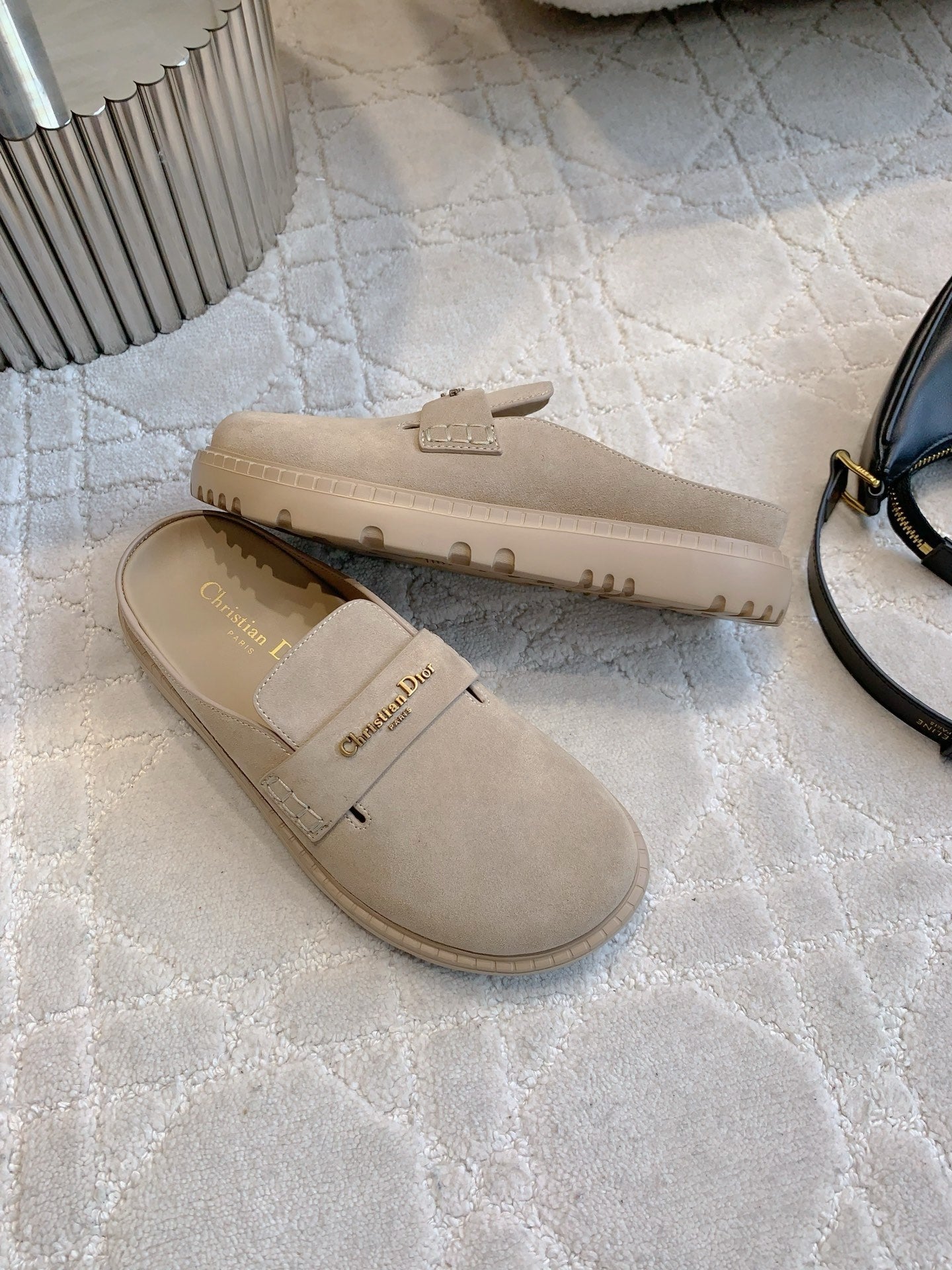 Dior Boy Mule Light Taupe Suede  615462