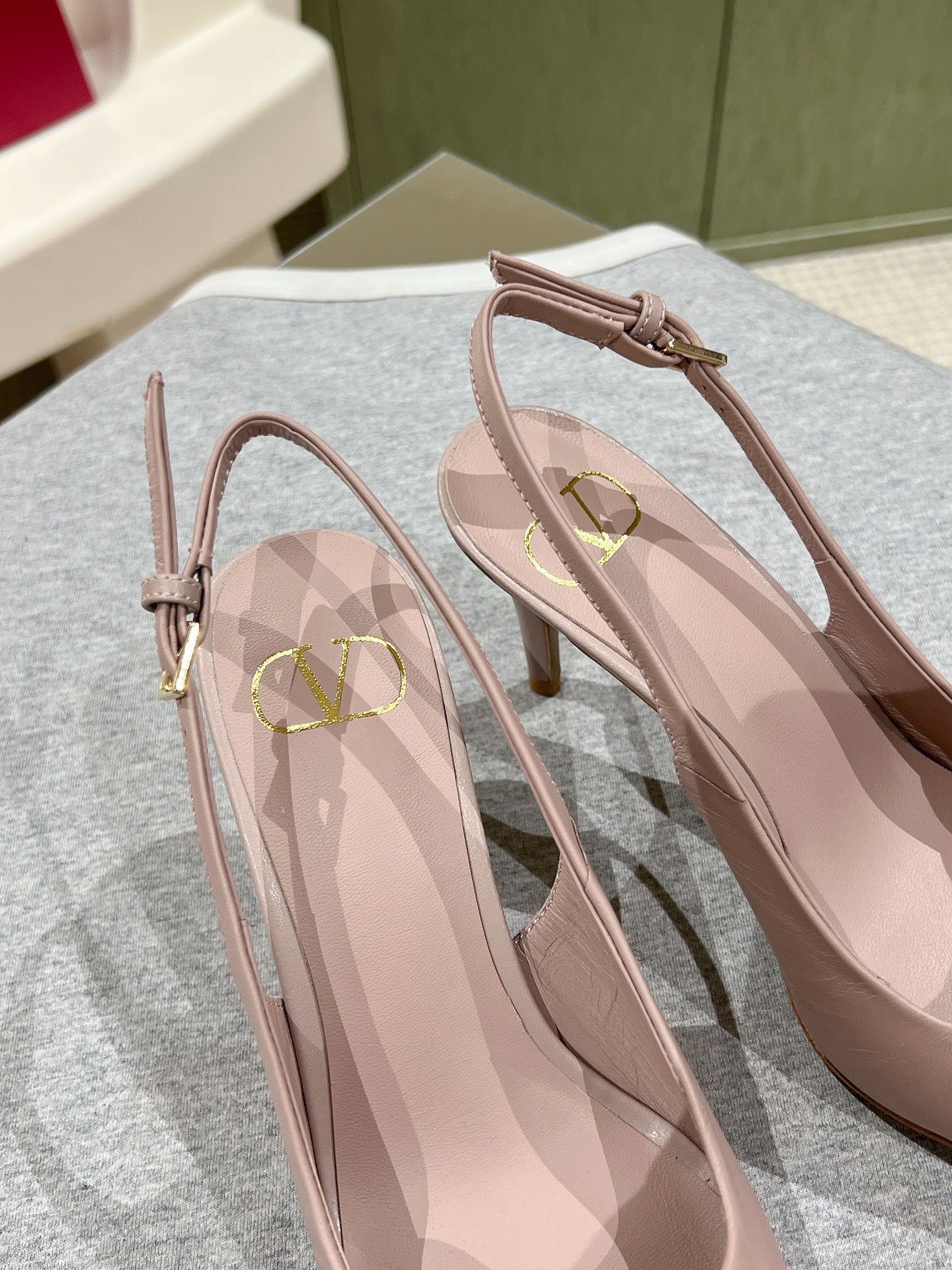 VT Papier-Phalène Pumps Light Pink Sheepskin 659183