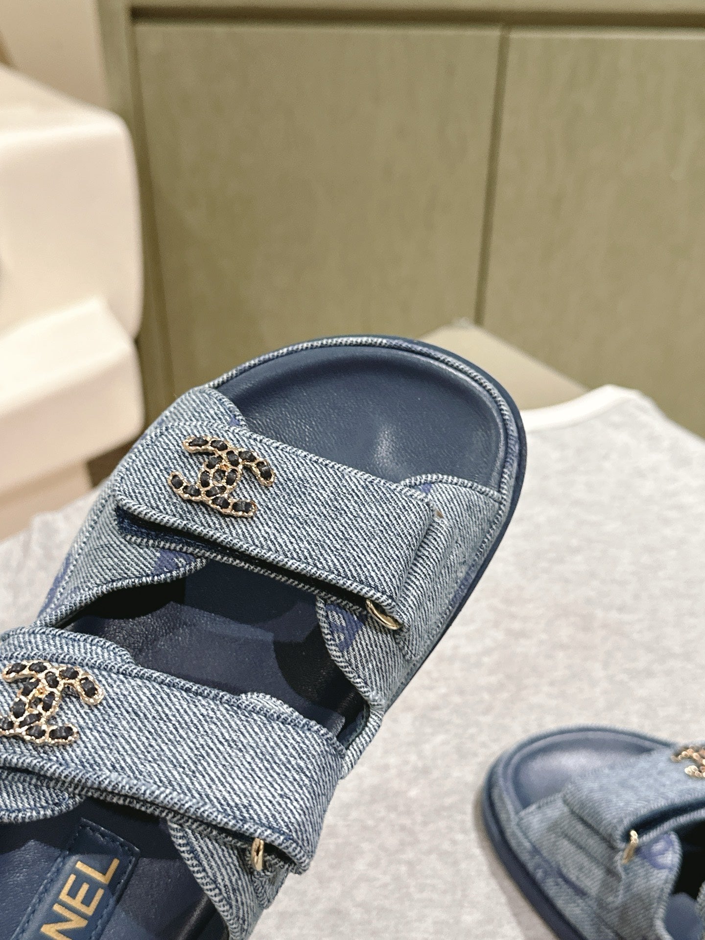 CC 25C Dad Sandals Mule Blue Denim 462220