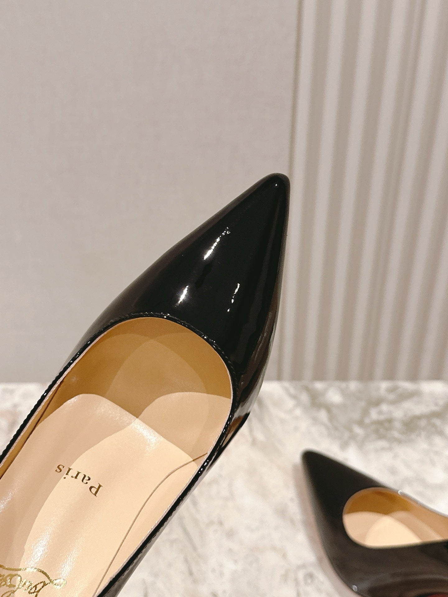 CL 25s So Kate Pumps 95mm Black Patent Leather 446681