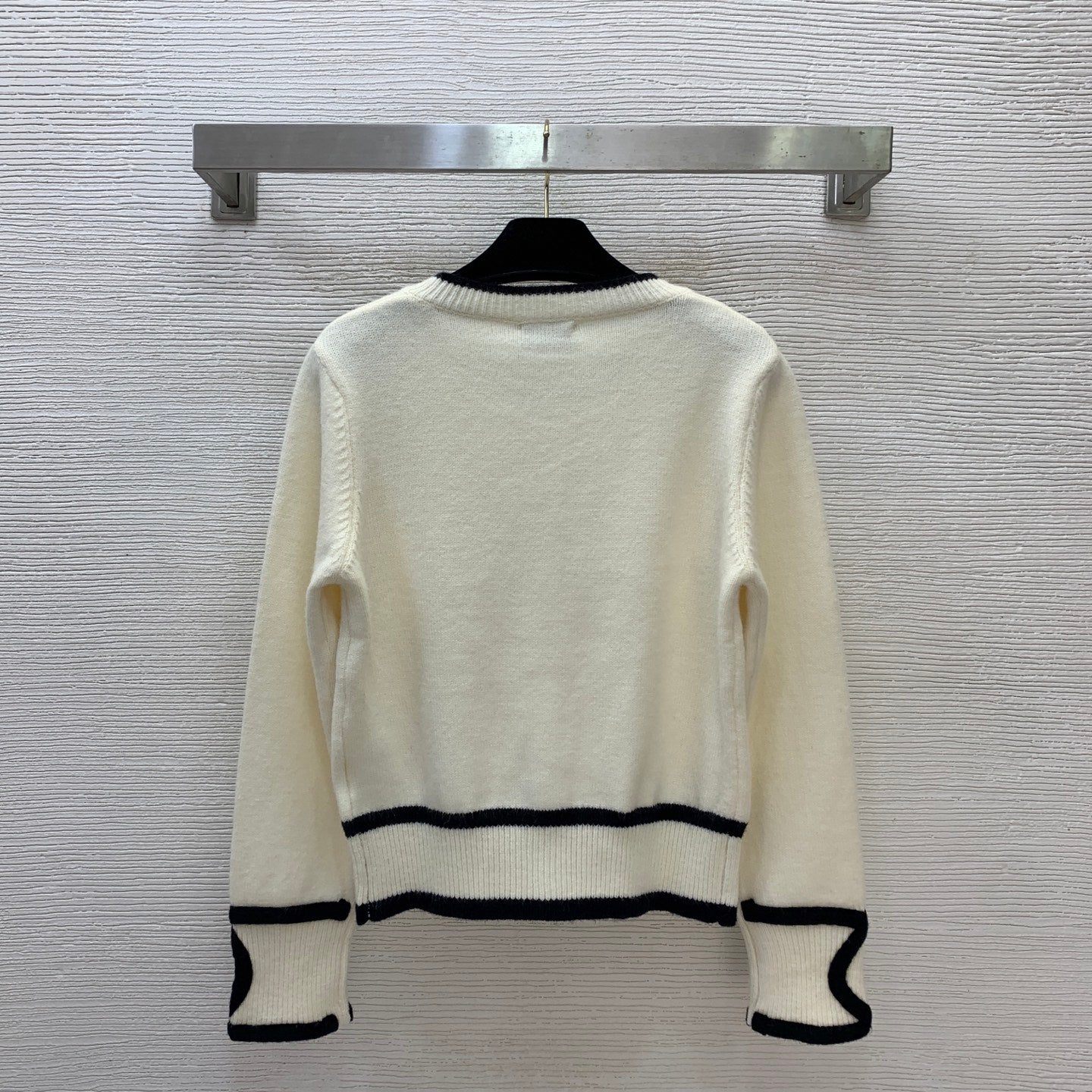 CC 26s Short Knit Cardigan Jacket White Wool 410589