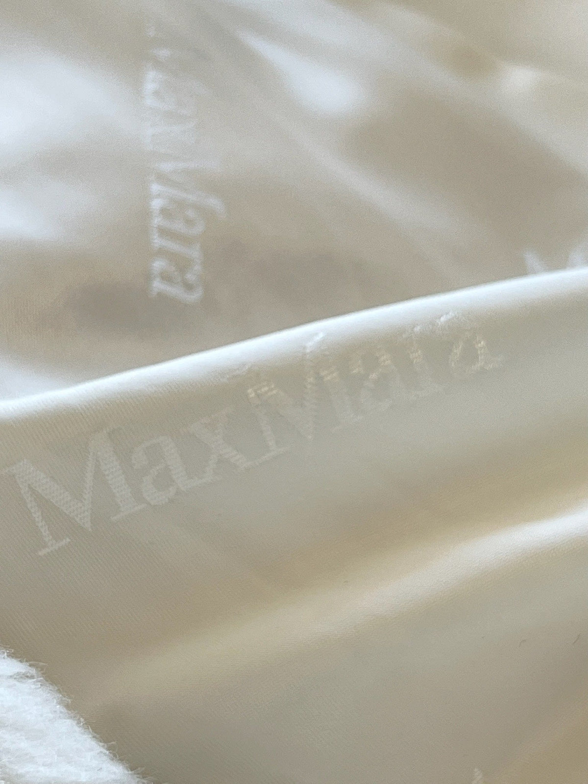 Max Mara 26s Teddy Bear Long Coat Off White Alpaca Wool Silk 429243