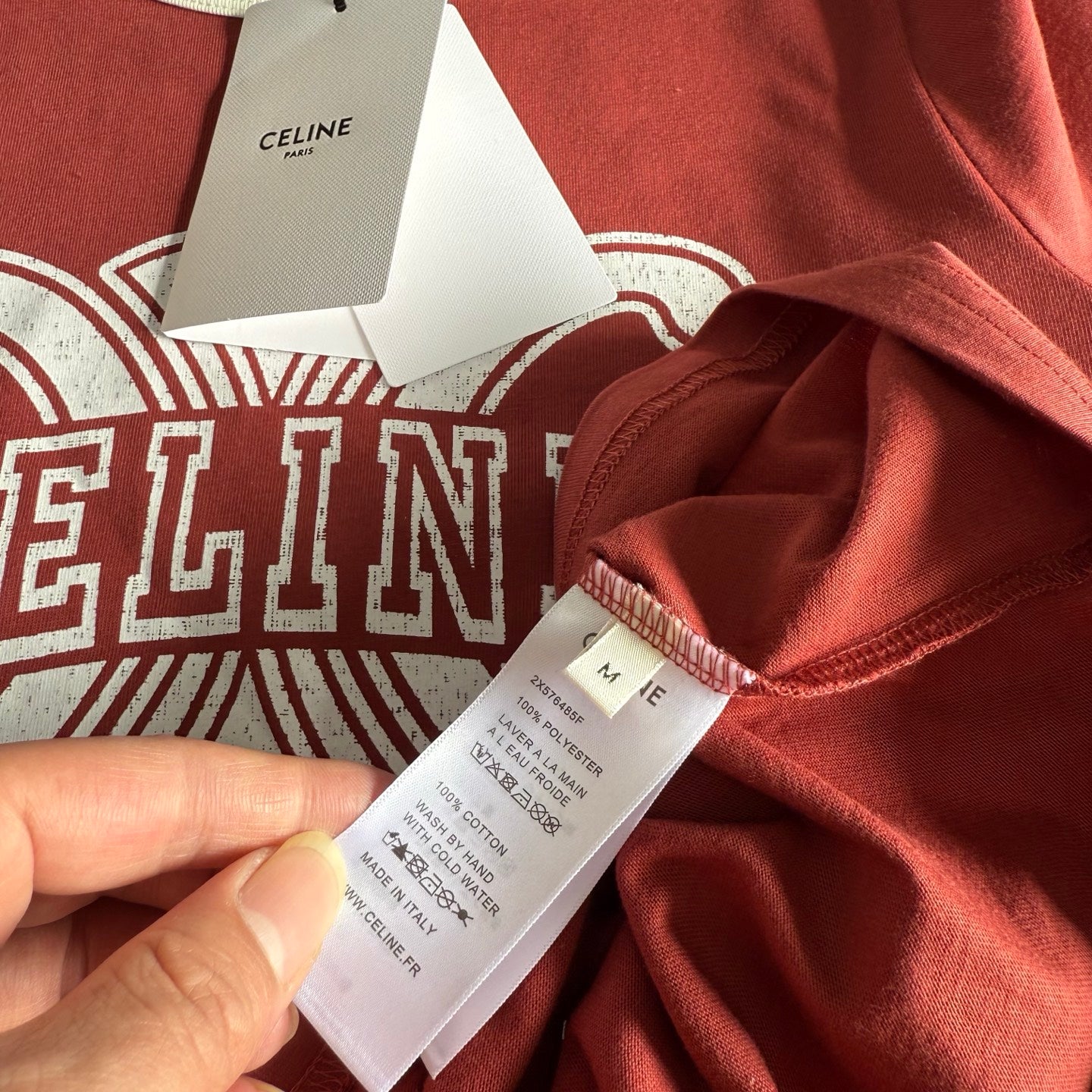 Celine SS26 Short-sleeved T-shirt Cotton 350486