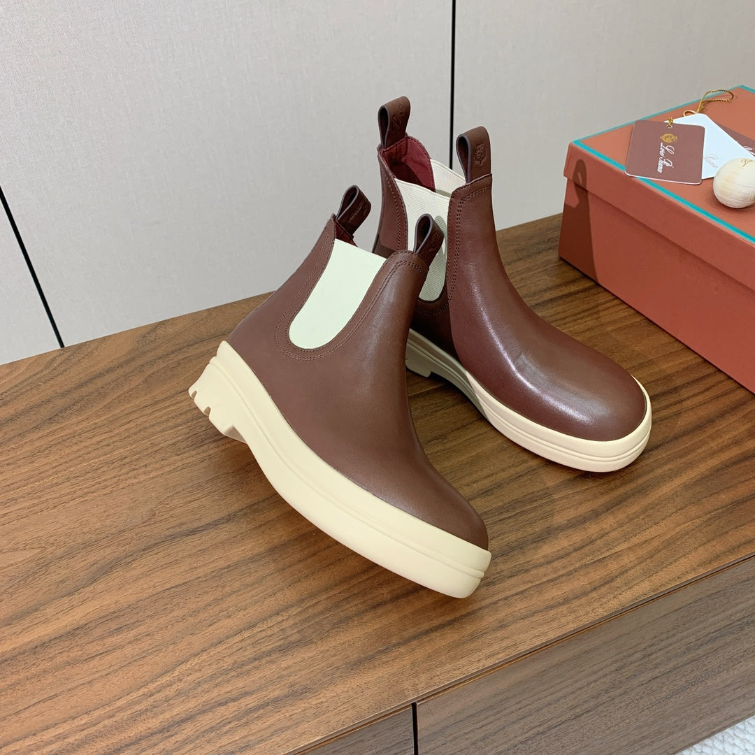 LP Lakeside  Ankle  Boots Brown Leather 503757