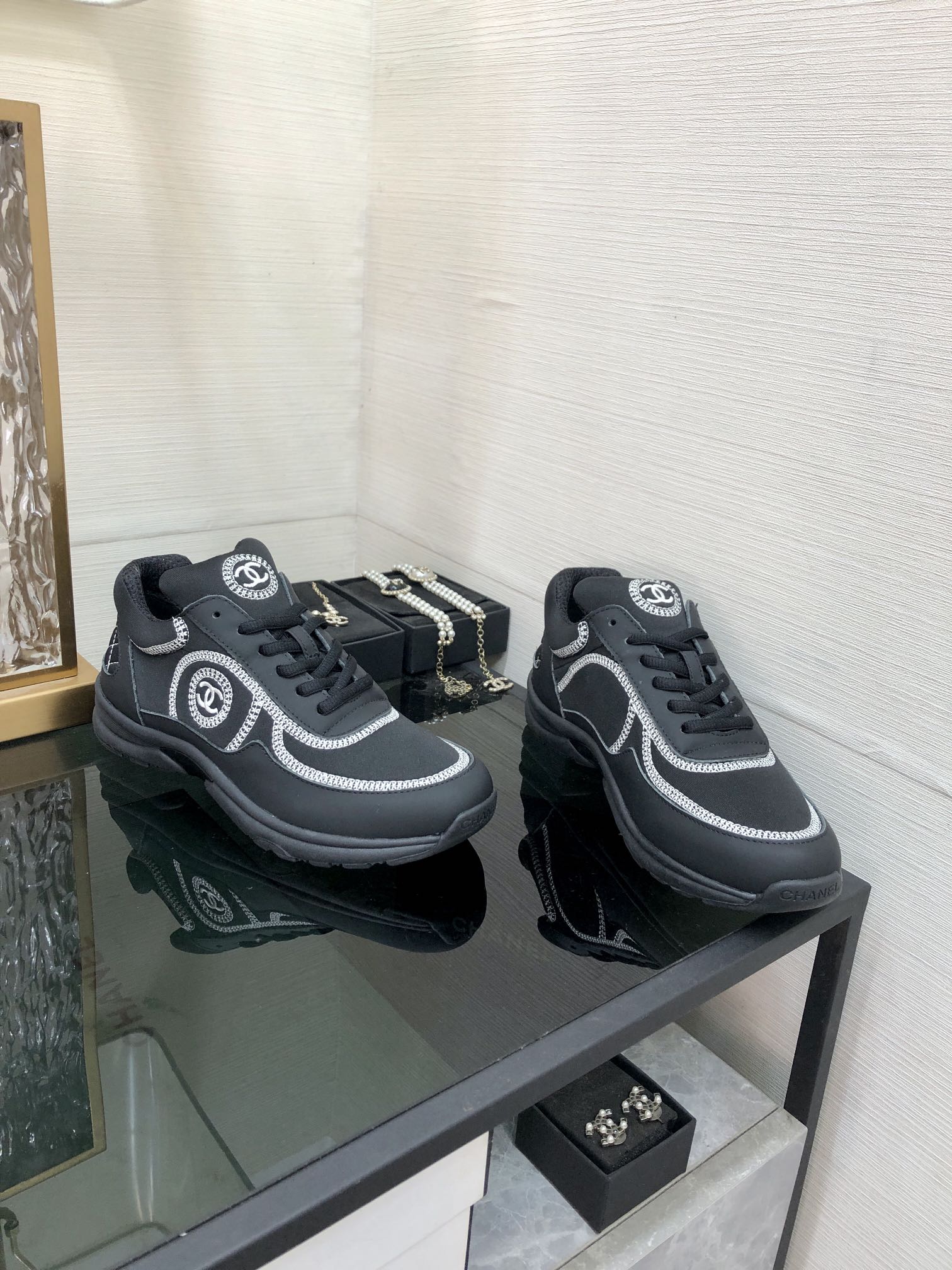 CC Sneaker Black Fabric