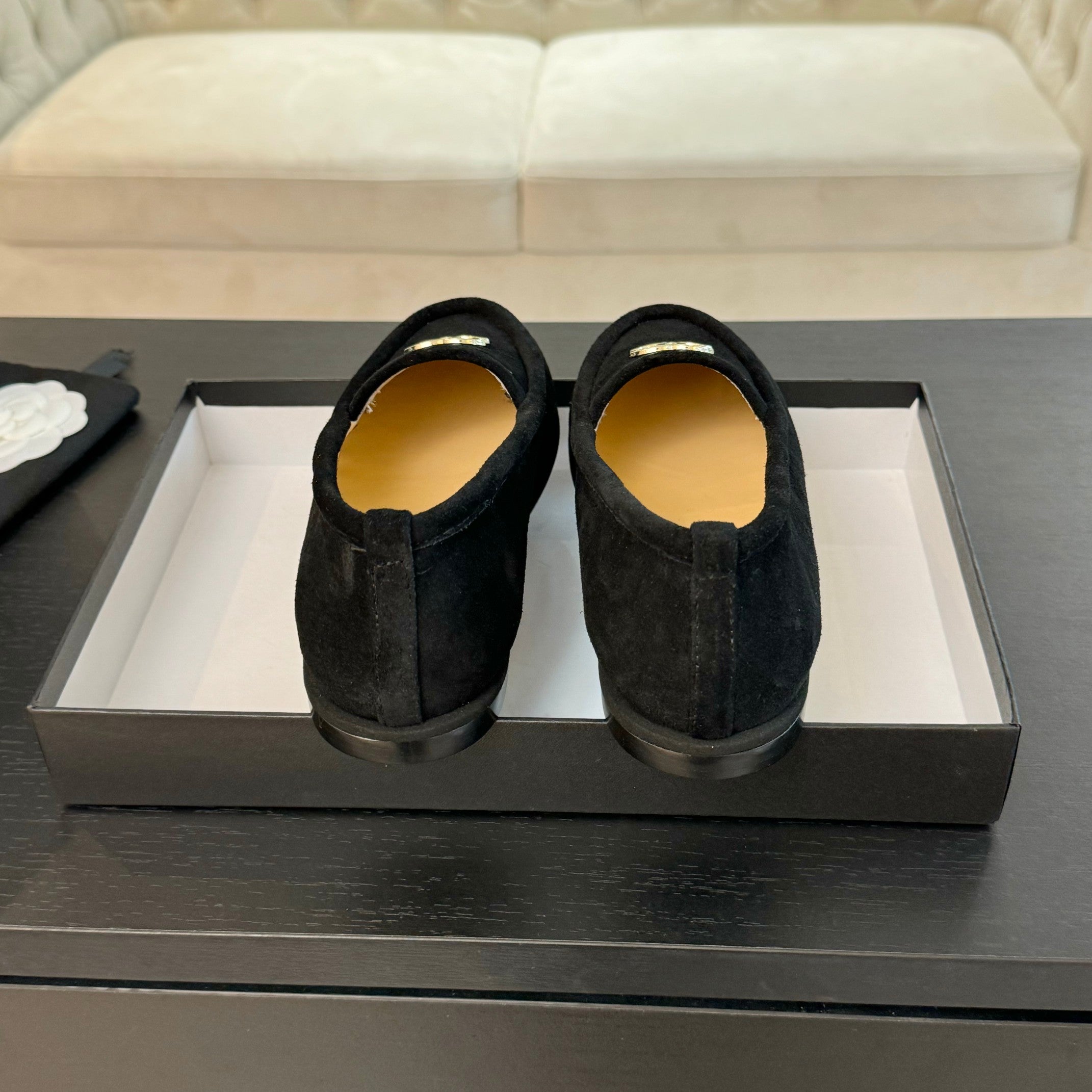 CC Moccasins Black Suede