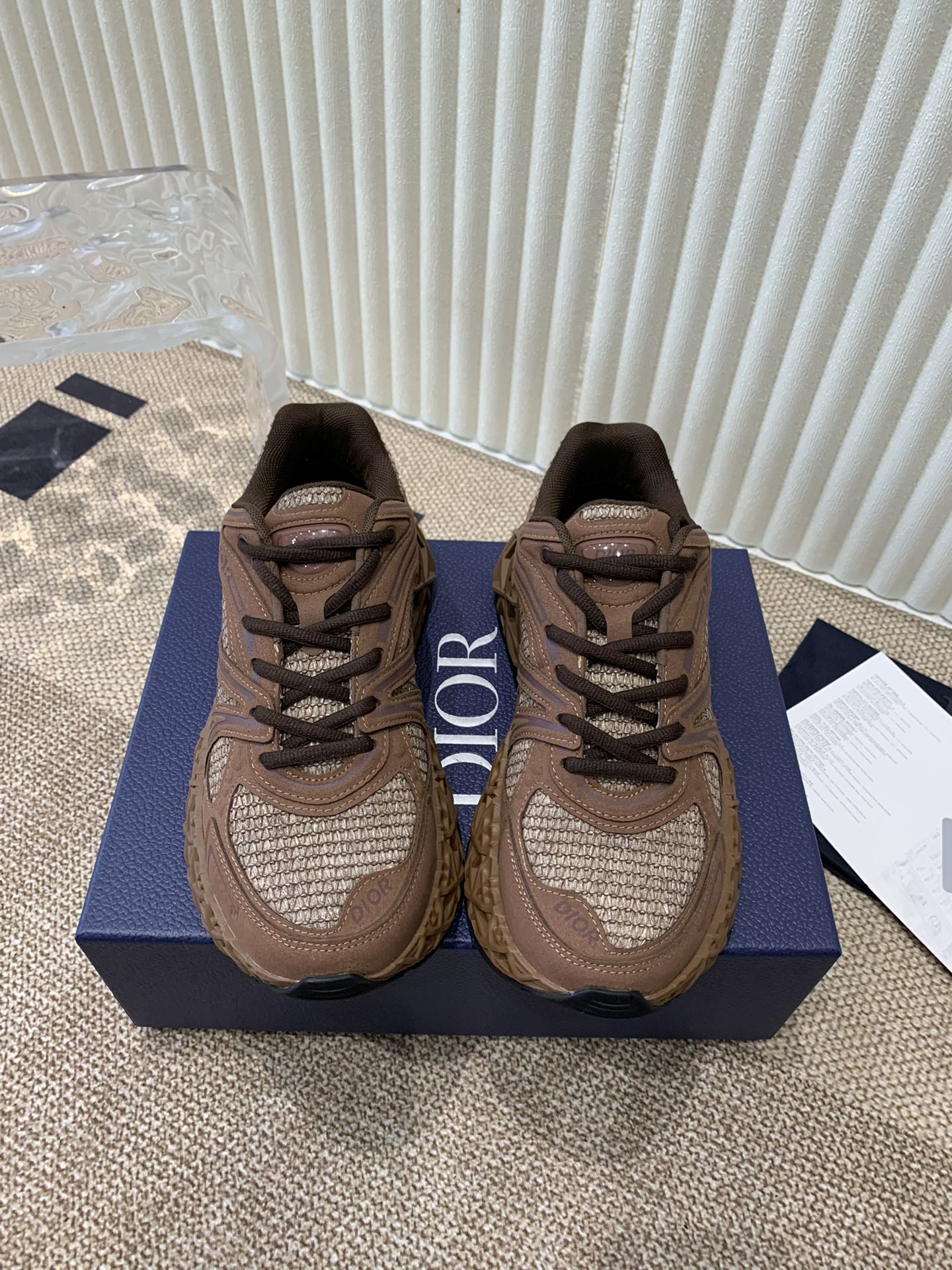 CD Sneaker B35 In Brown Suede And Fabric 113129