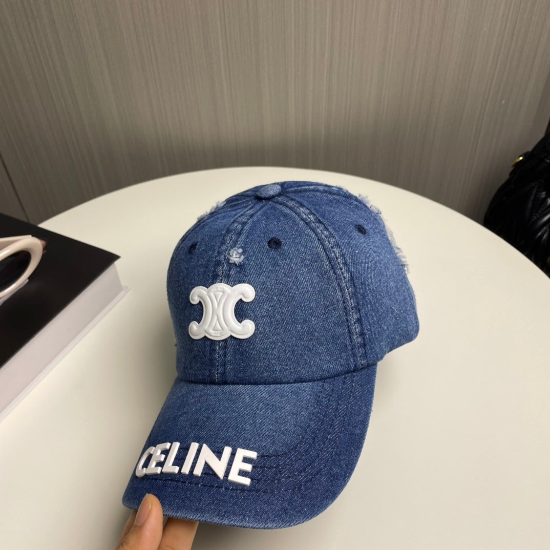 Celin Cap Blue Denim Fabric 210351