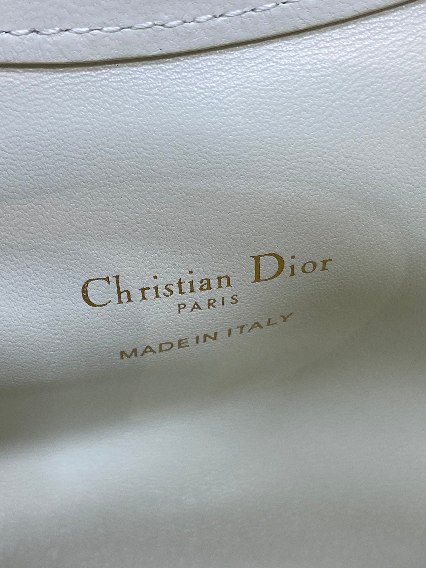 CD Jolie Top Handle Mini Bag 18.5cm White Cannage Lambskin GHW