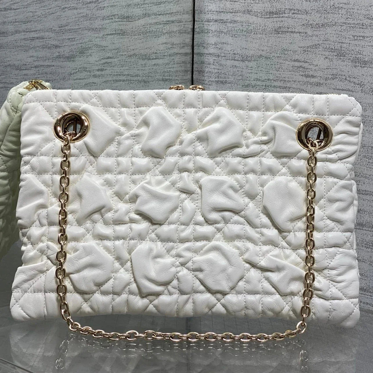 Dior 2026 Crunchy Bag 33cm Cannage Leather 378818