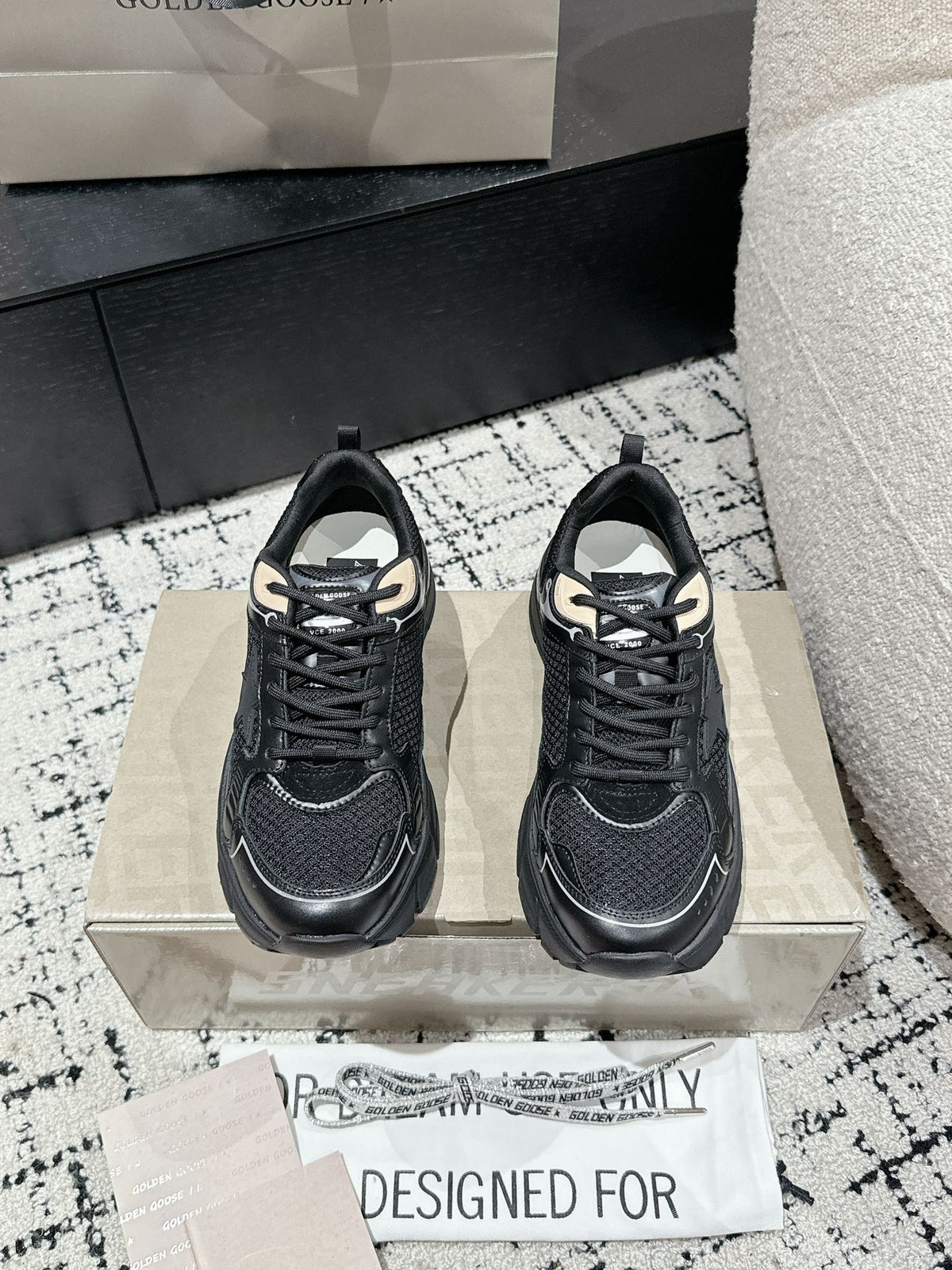 GGDB Marathon Sneakers Black Mesh 980472