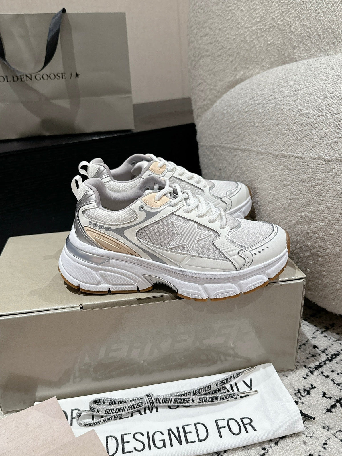 GGDB Marathon Sneakers White Silver 980473