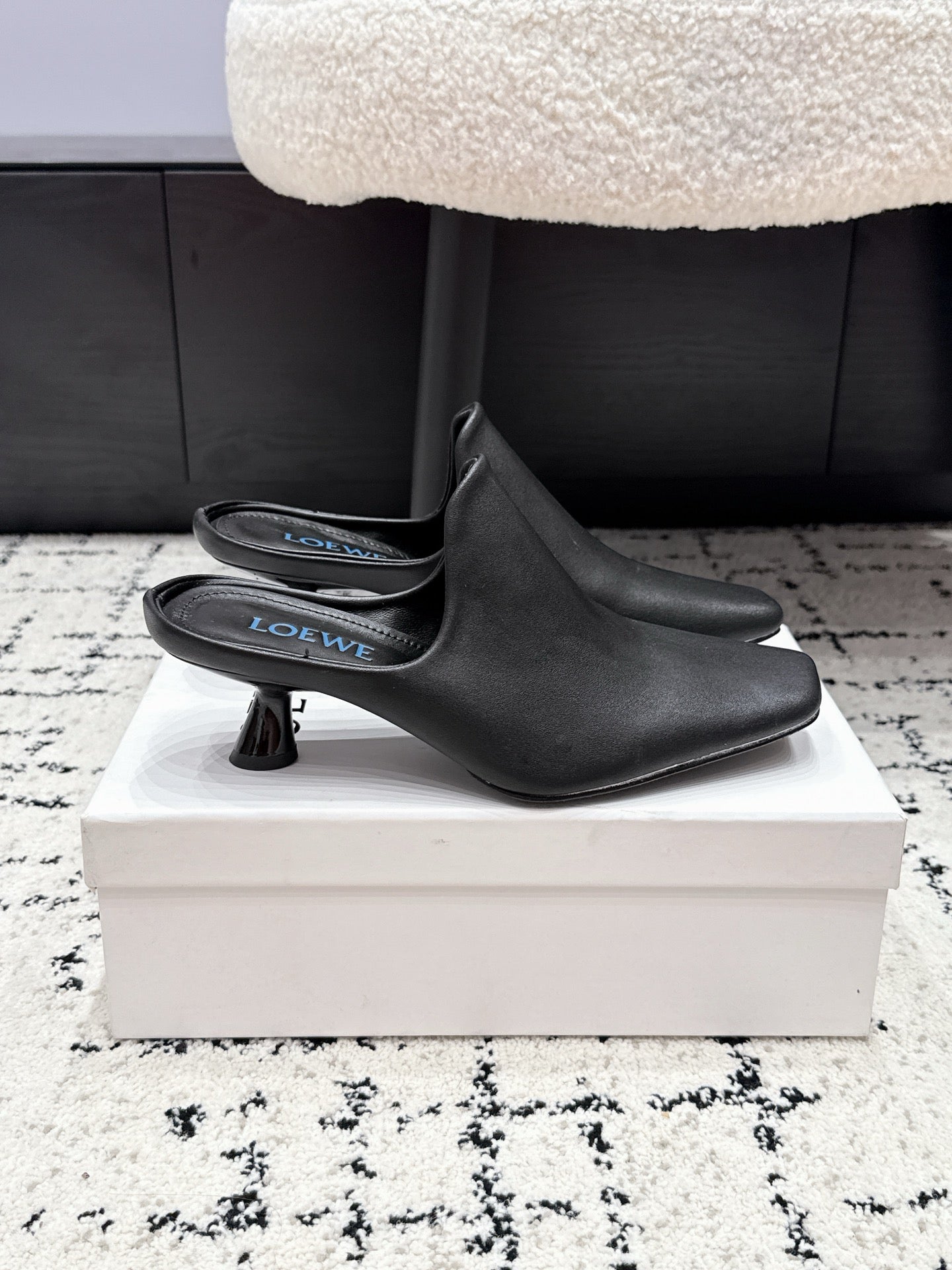 Loewe Emily Mule Black Lambskin 880825