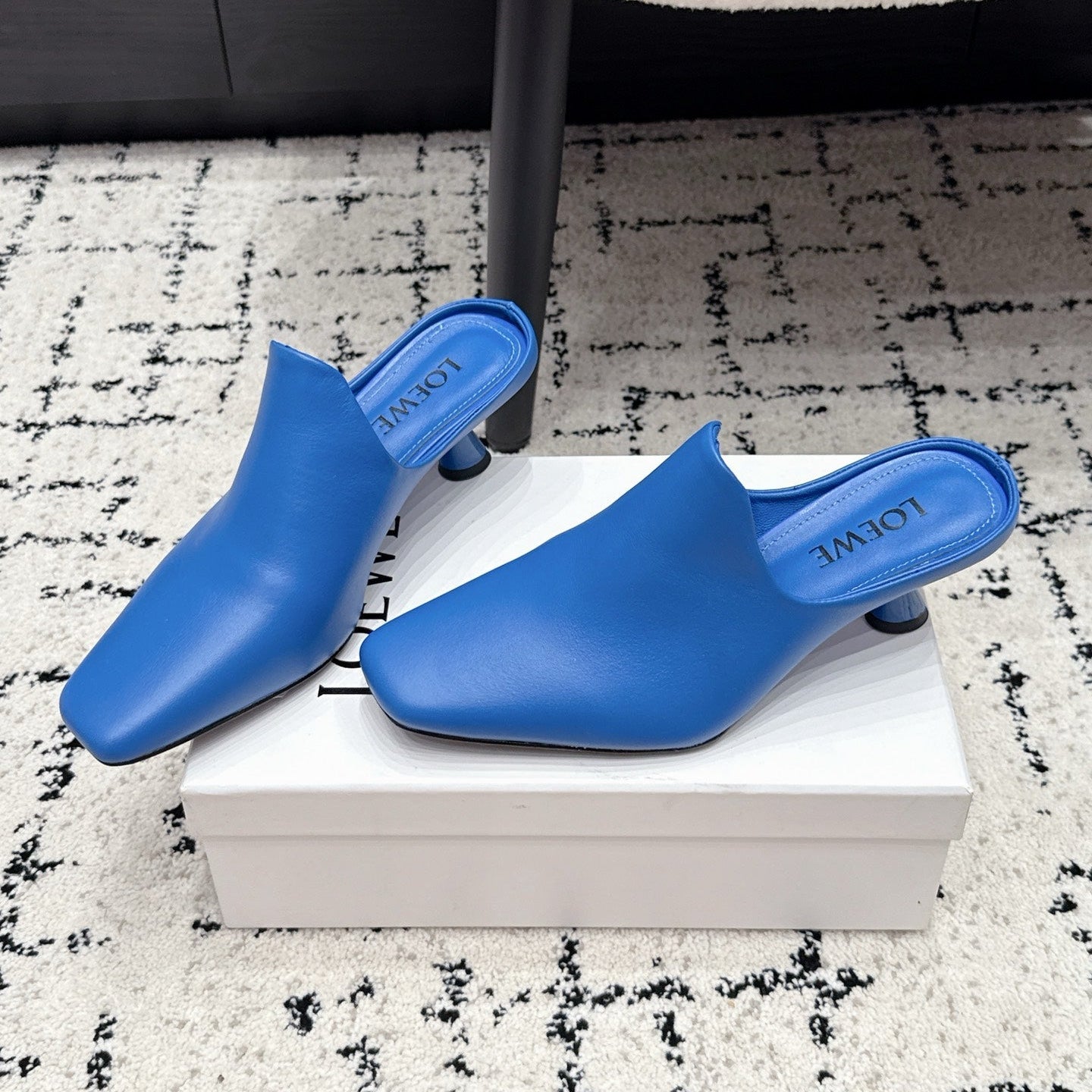 Loewe Emily Mule Blue Lambskin 880826