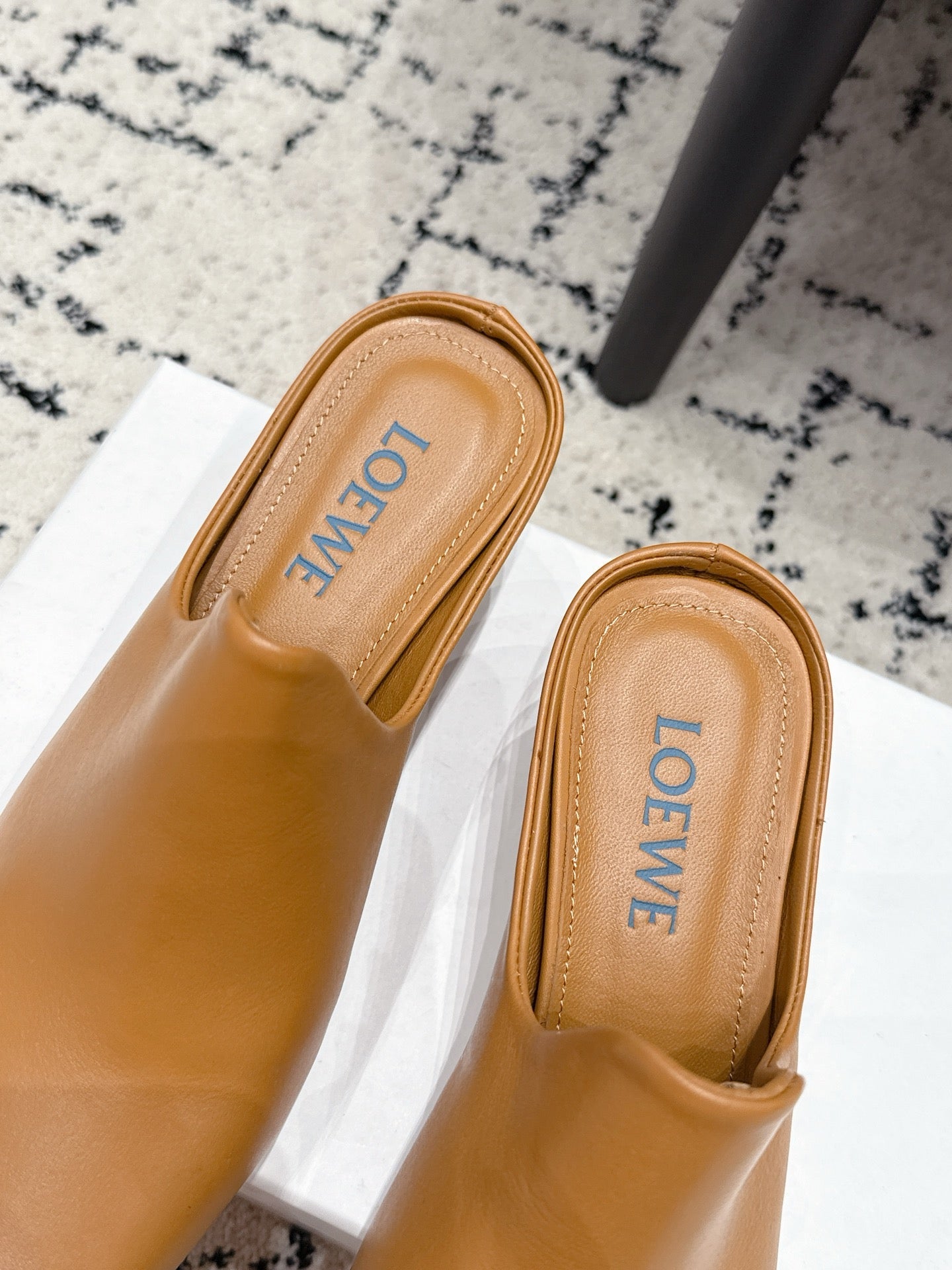 Loewe Emily Mule Tan Brown Lambskin 880827