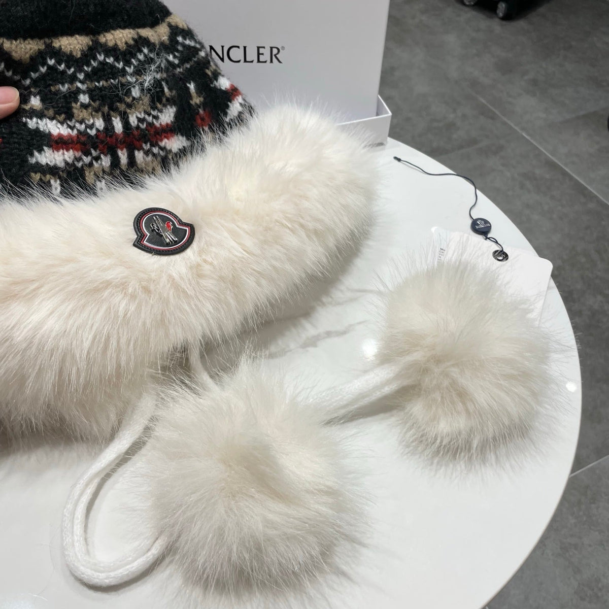 MC 26s Winter Pattern Bomber Trapper Hat Multicolor Fur 497876