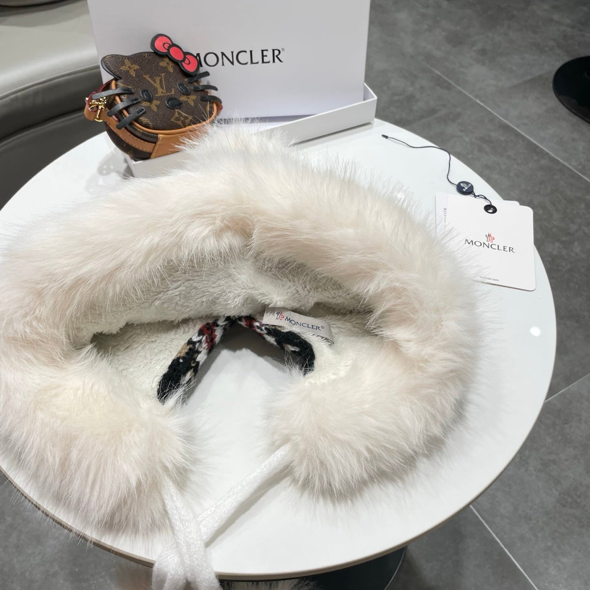 MC 26s Winter Pattern Bomber Trapper Hat Multicolor Fur 497876