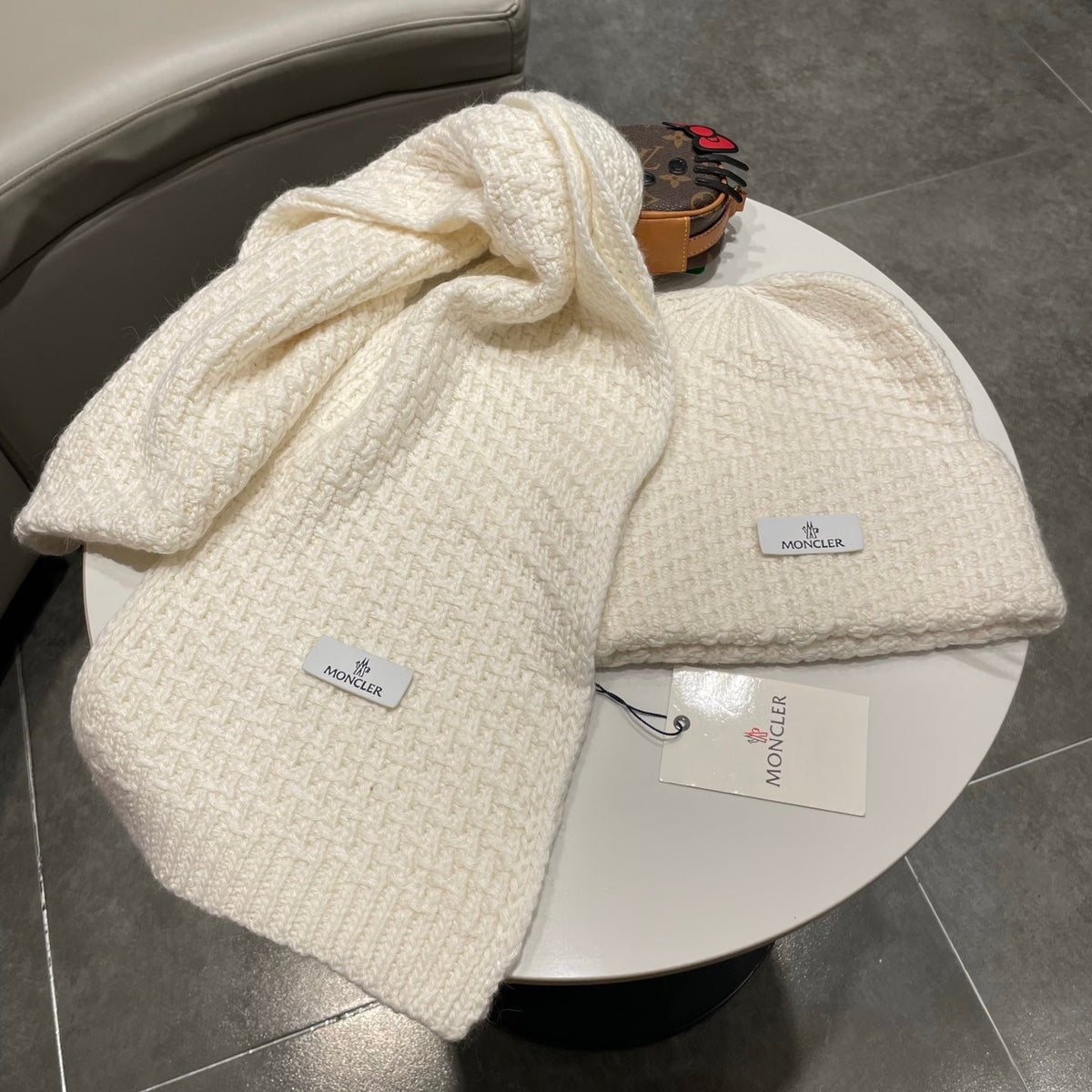 MC 26s Winter Knit Set Cream White Wool 499295