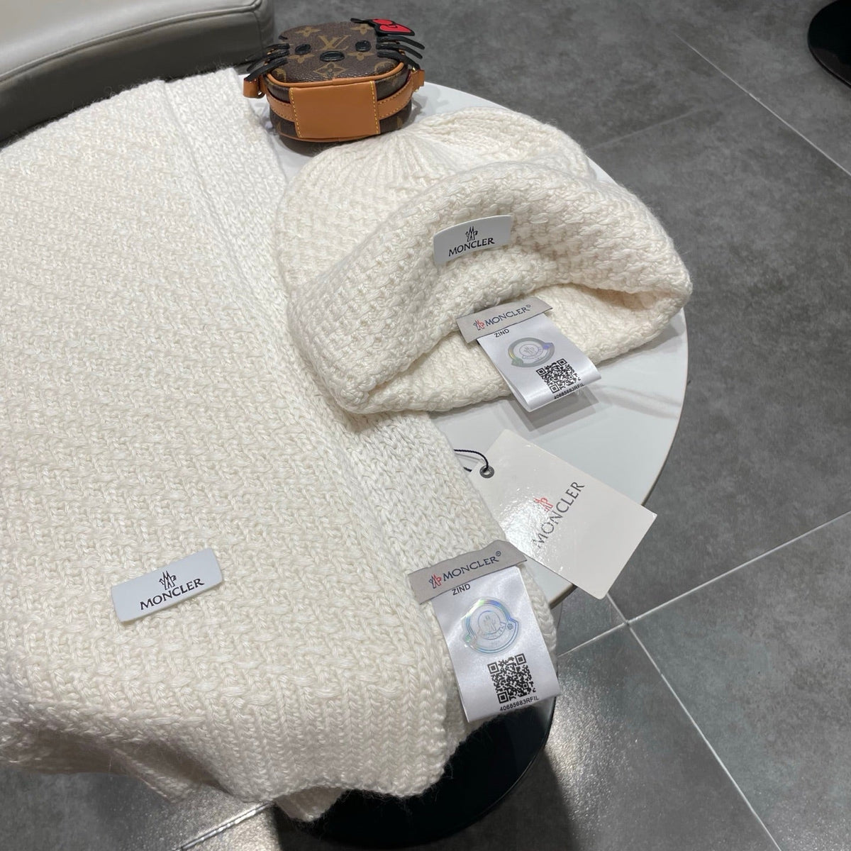 MC 26s Winter Knit Set Cream White Wool 499295
