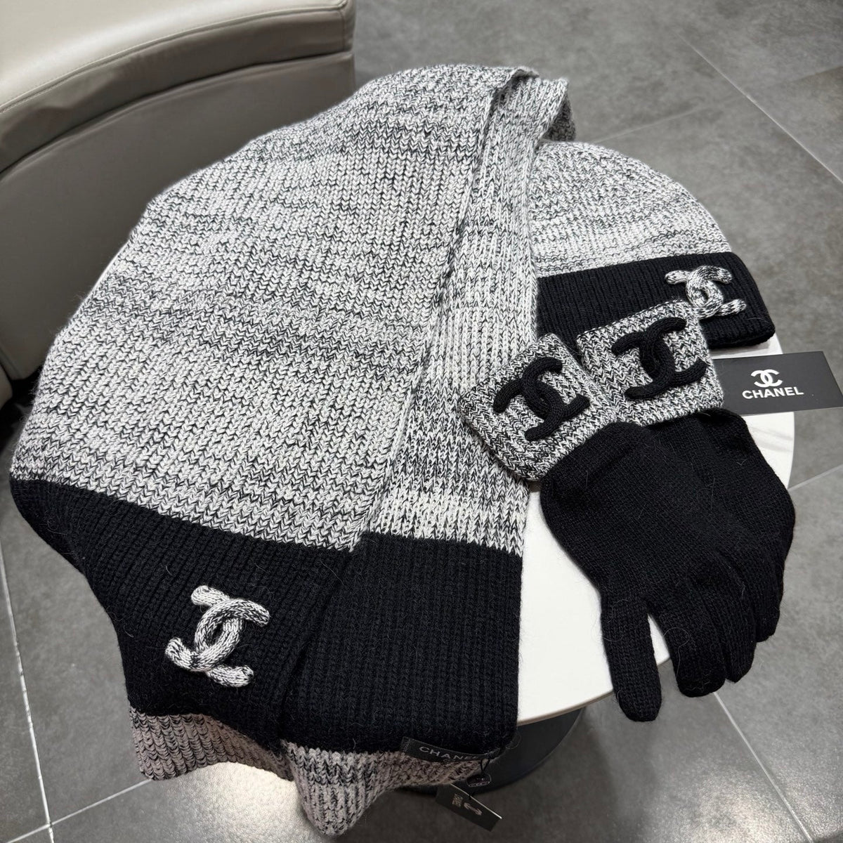 CC 26s Winter Knit Set Black Grey Wool 499257