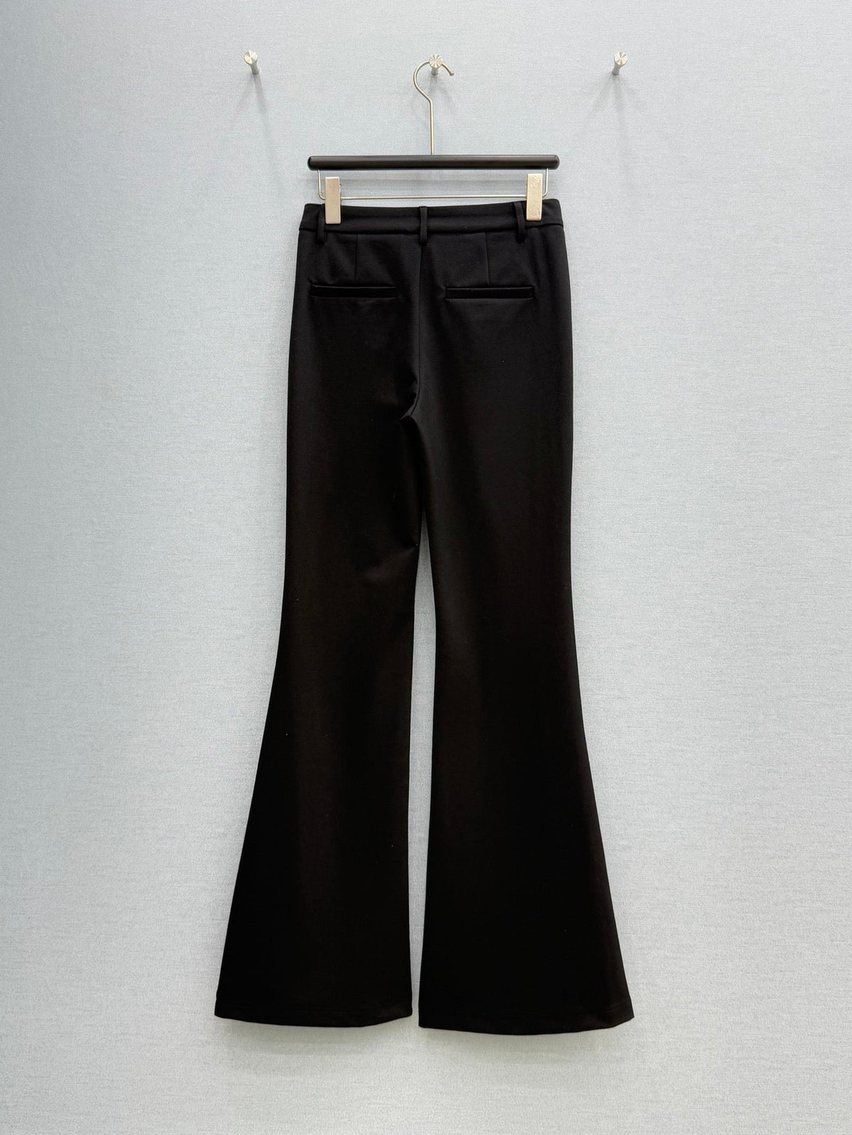 Celine 26S Black Gold Sulky Logo Flare Pants 428376