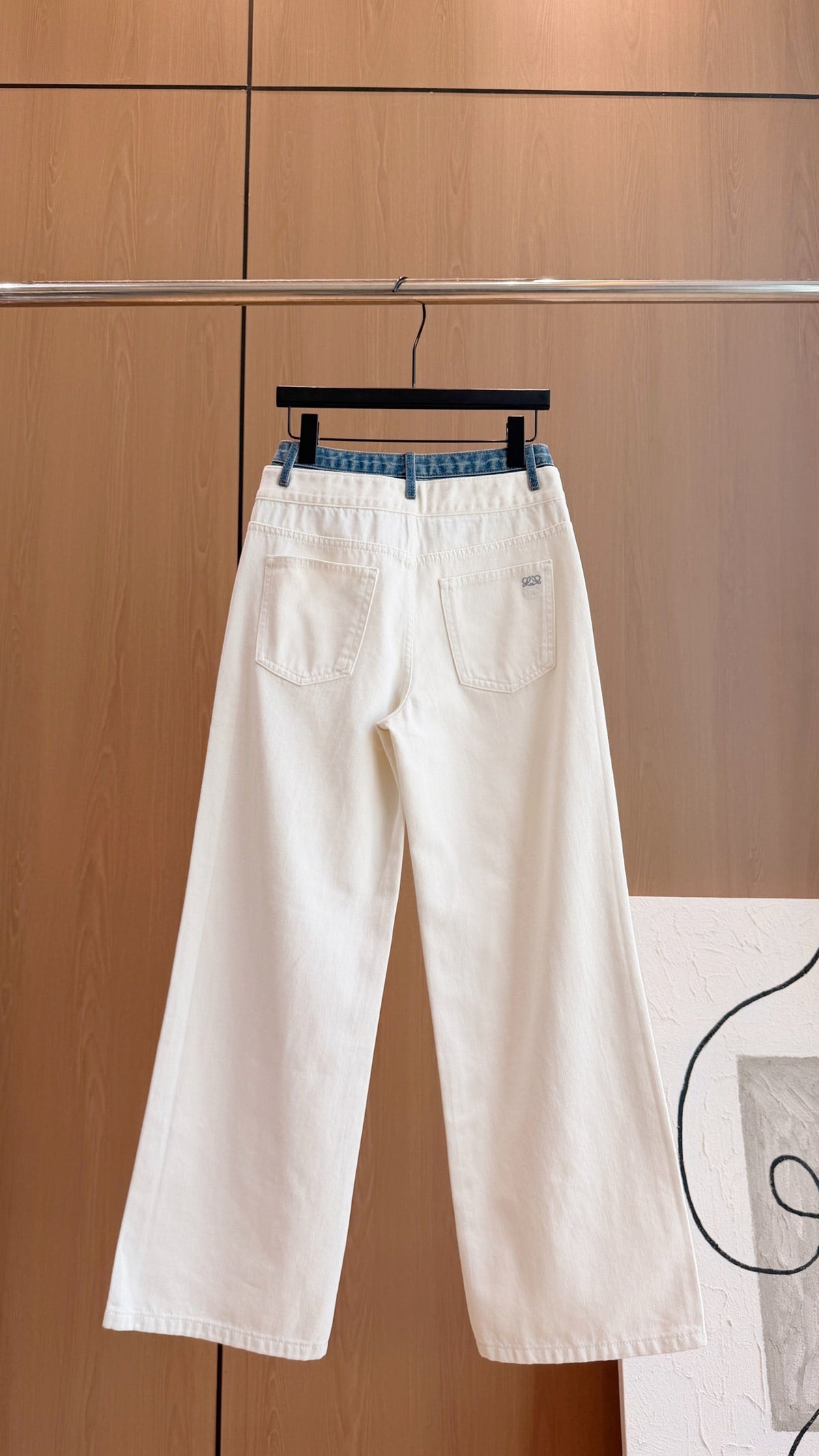 Chanel 2026 Jeans White Denim Cotton 435475