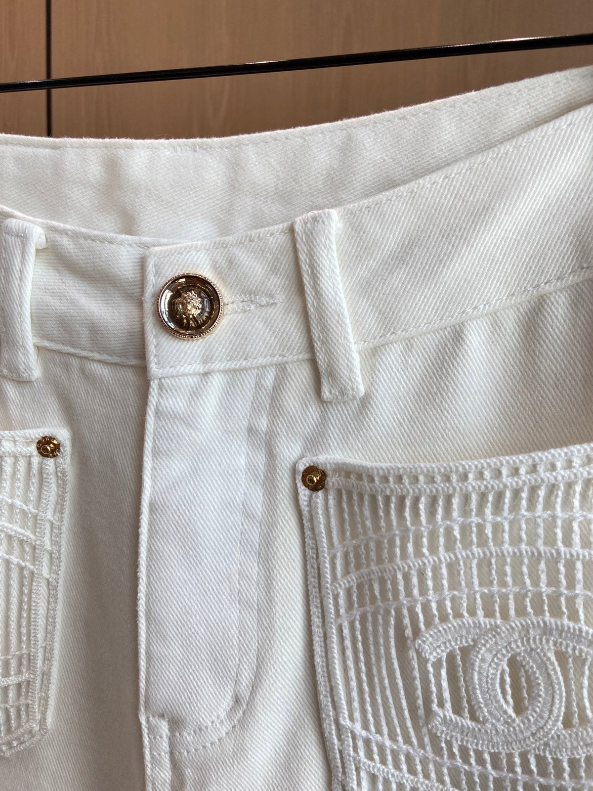 Chanel 2026 Jeans White Denim Cotton 435477