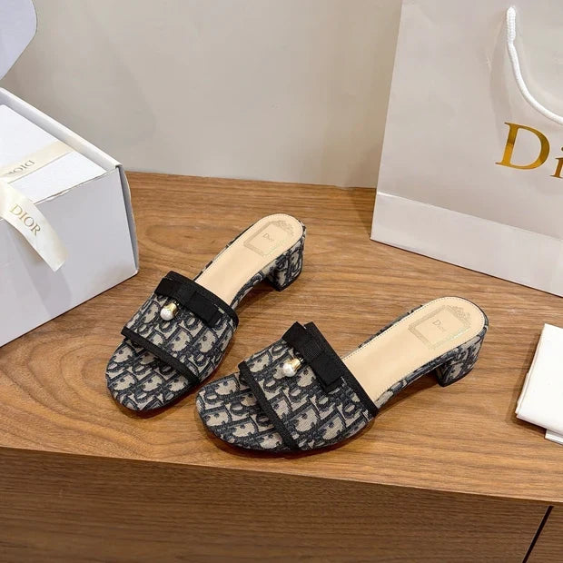 Dior 2026 Bow Sandal Canvas Leather 907874