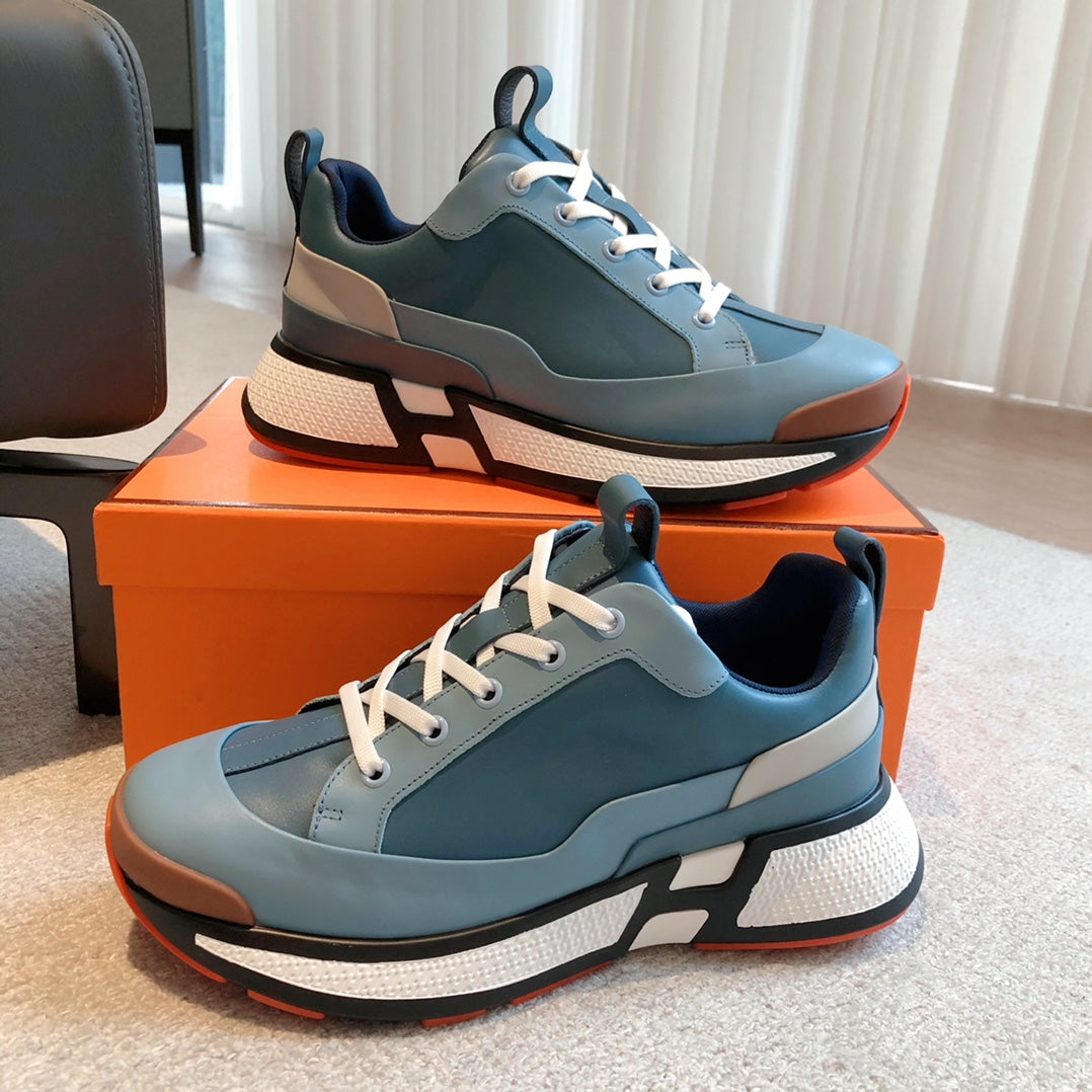 HM Hugo Sneakers Stale Blue Calfskin 933463