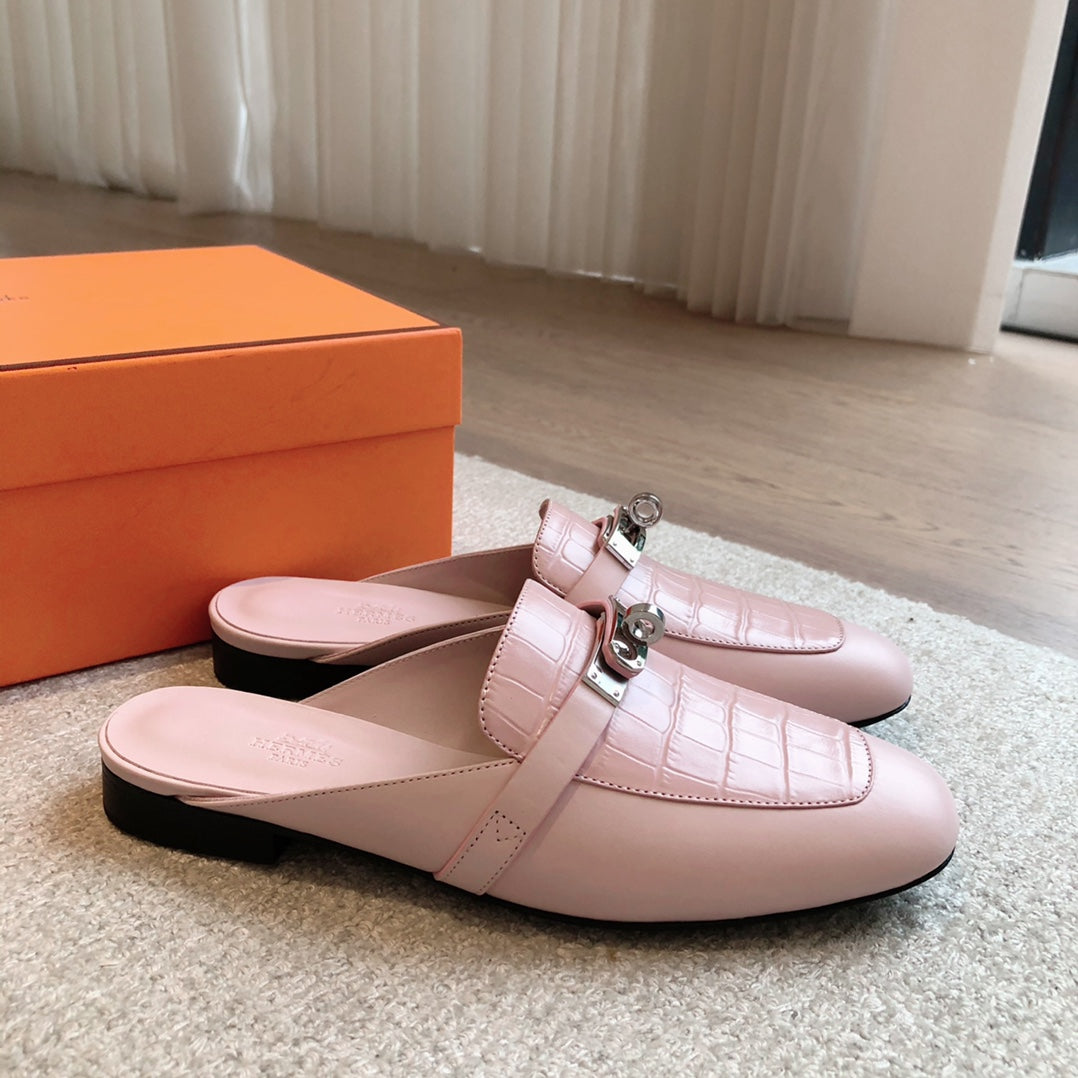HM OZ Mule Pink Cowhide 756844