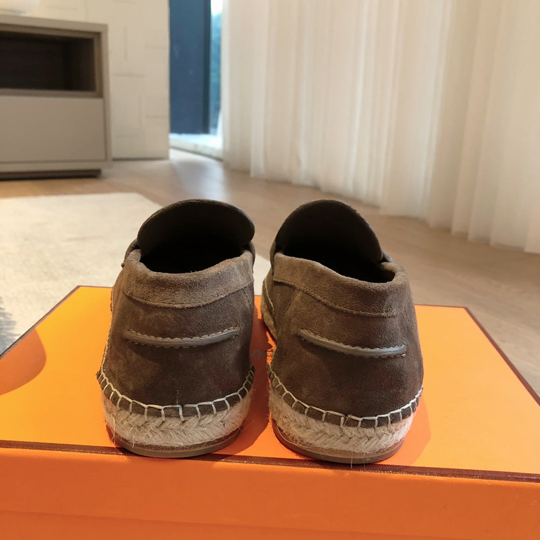 HM Trip Espadrille Chocolate Suede