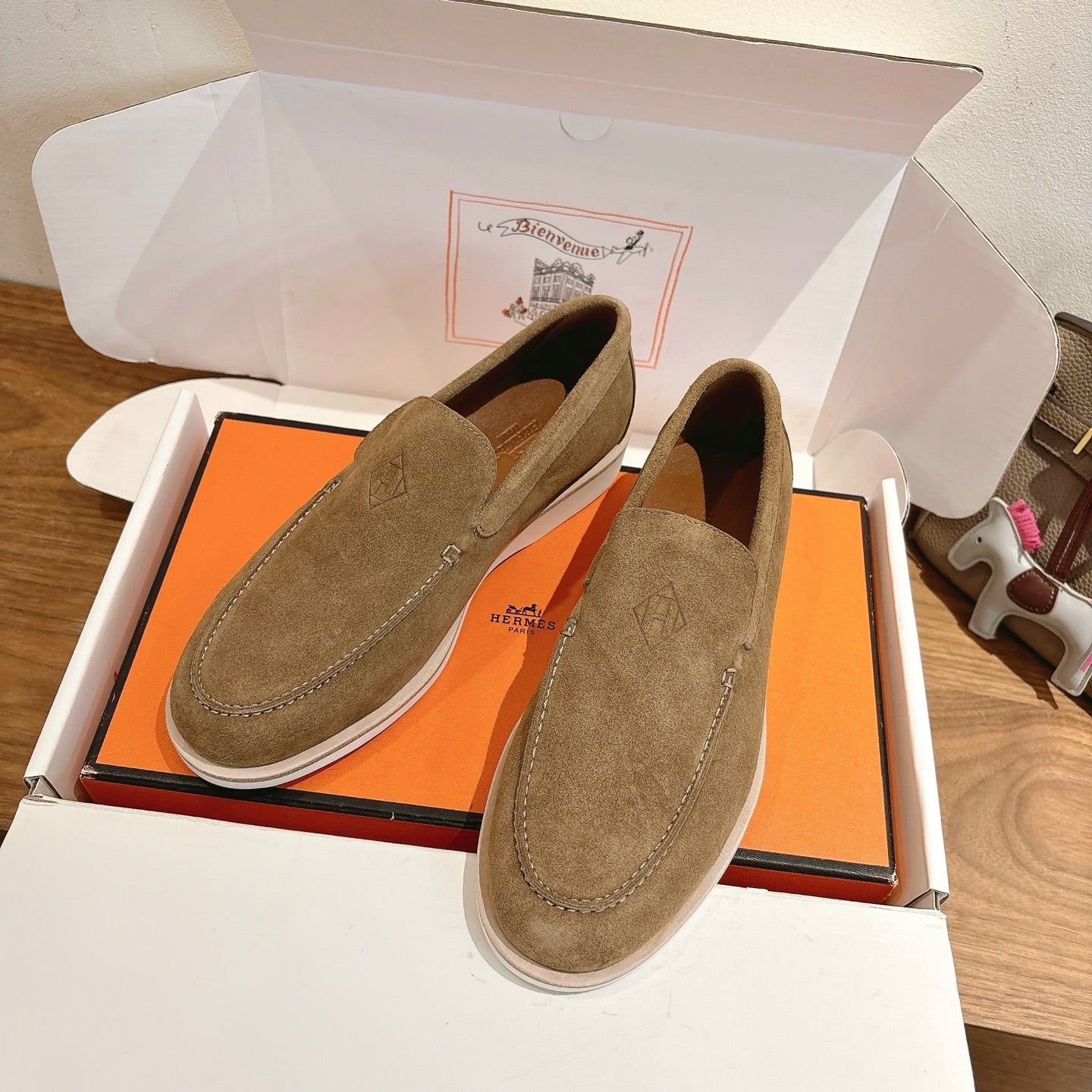 HM Impact Loafers Golden Brown Suede 526166