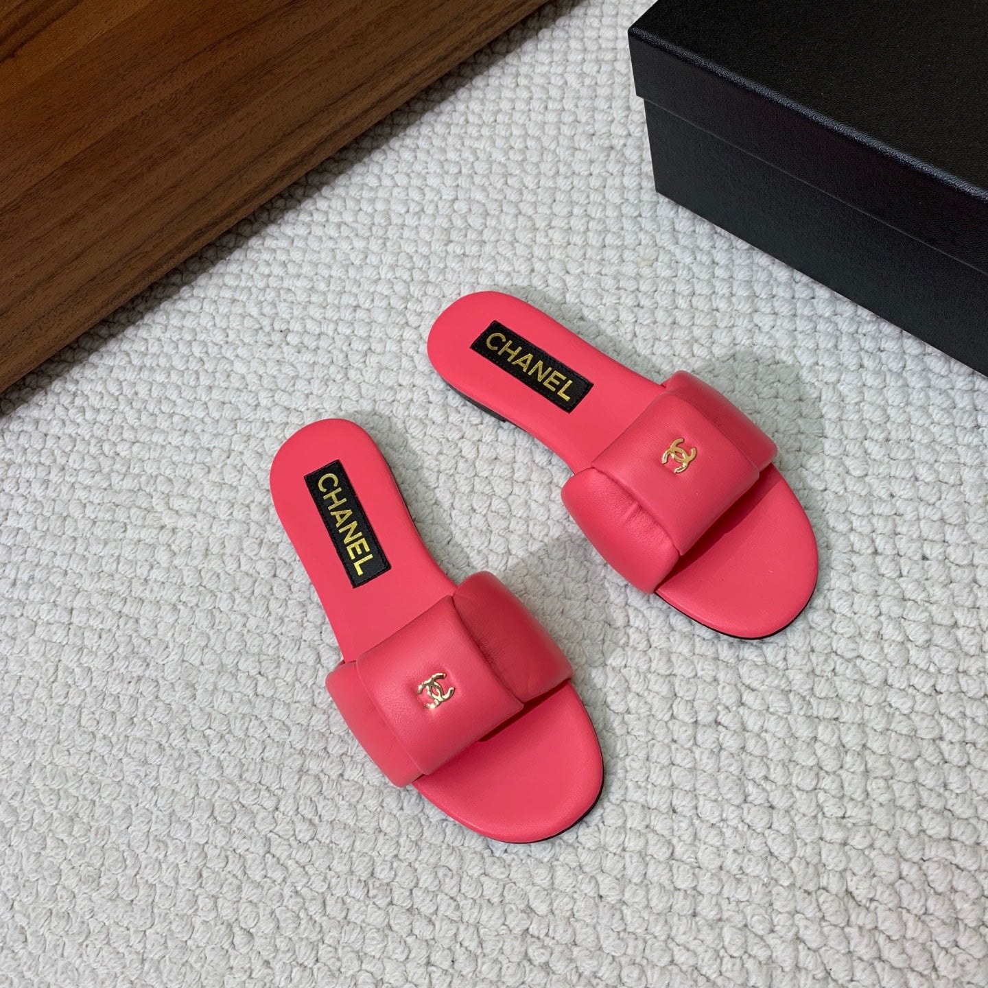 CC 26s Padded Sandals Red Lambskin 887950