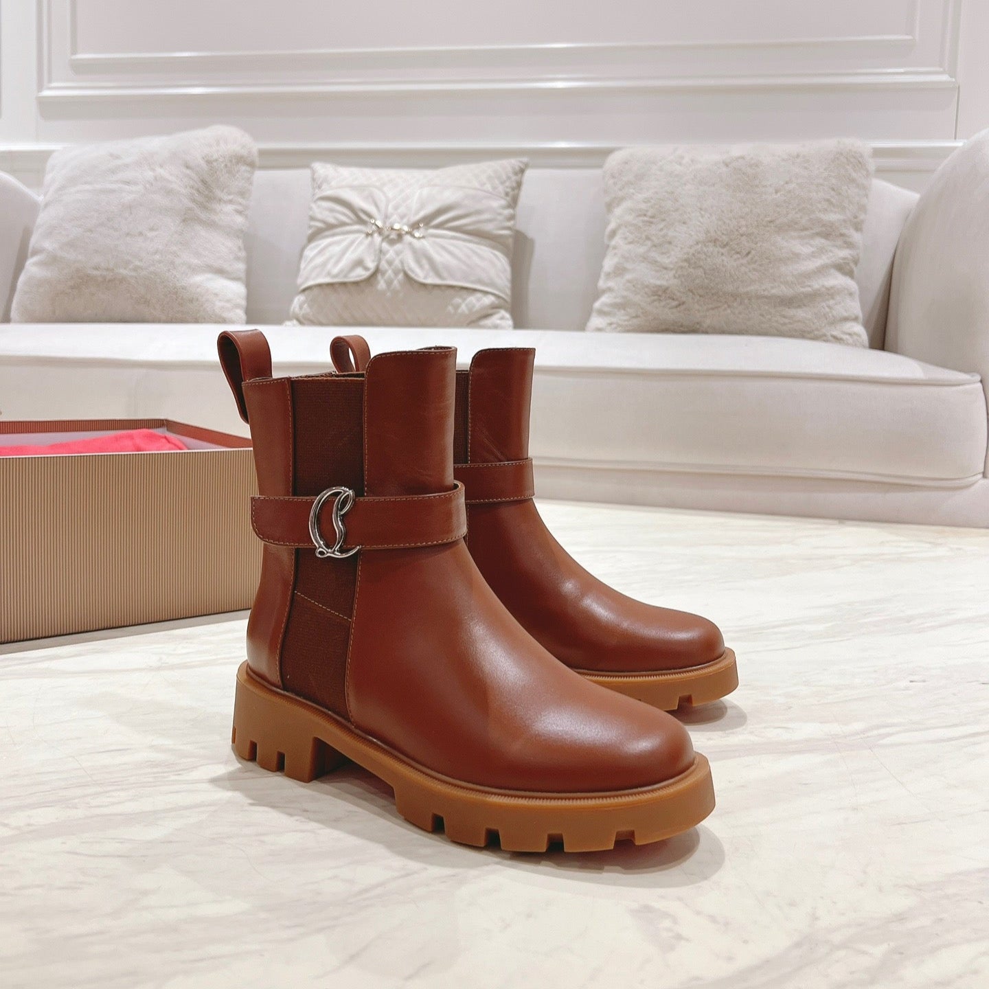 CL 25C Chelsea Booty Lug Chocolate Calf Leather 167687