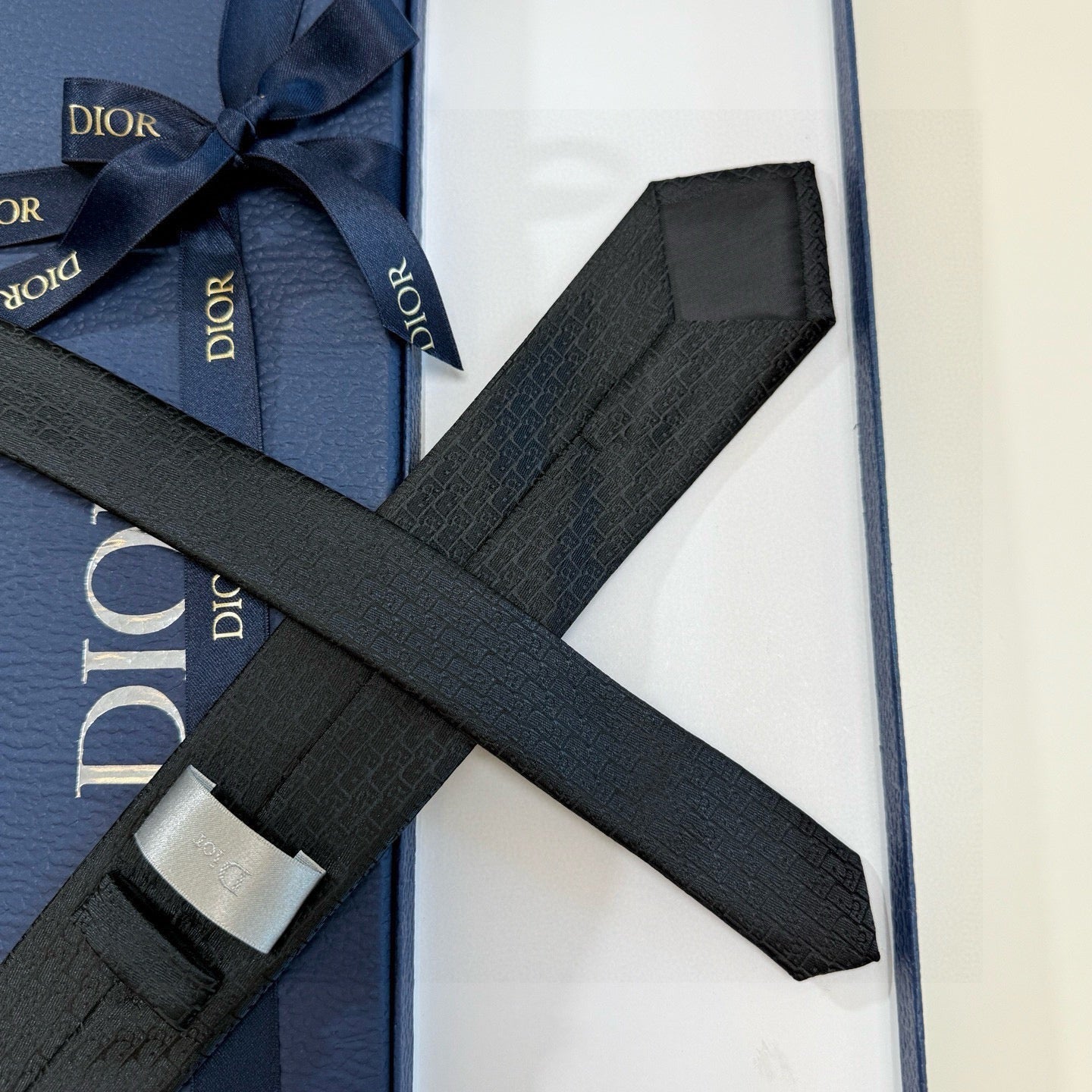 CD Tie Black Silk 330078