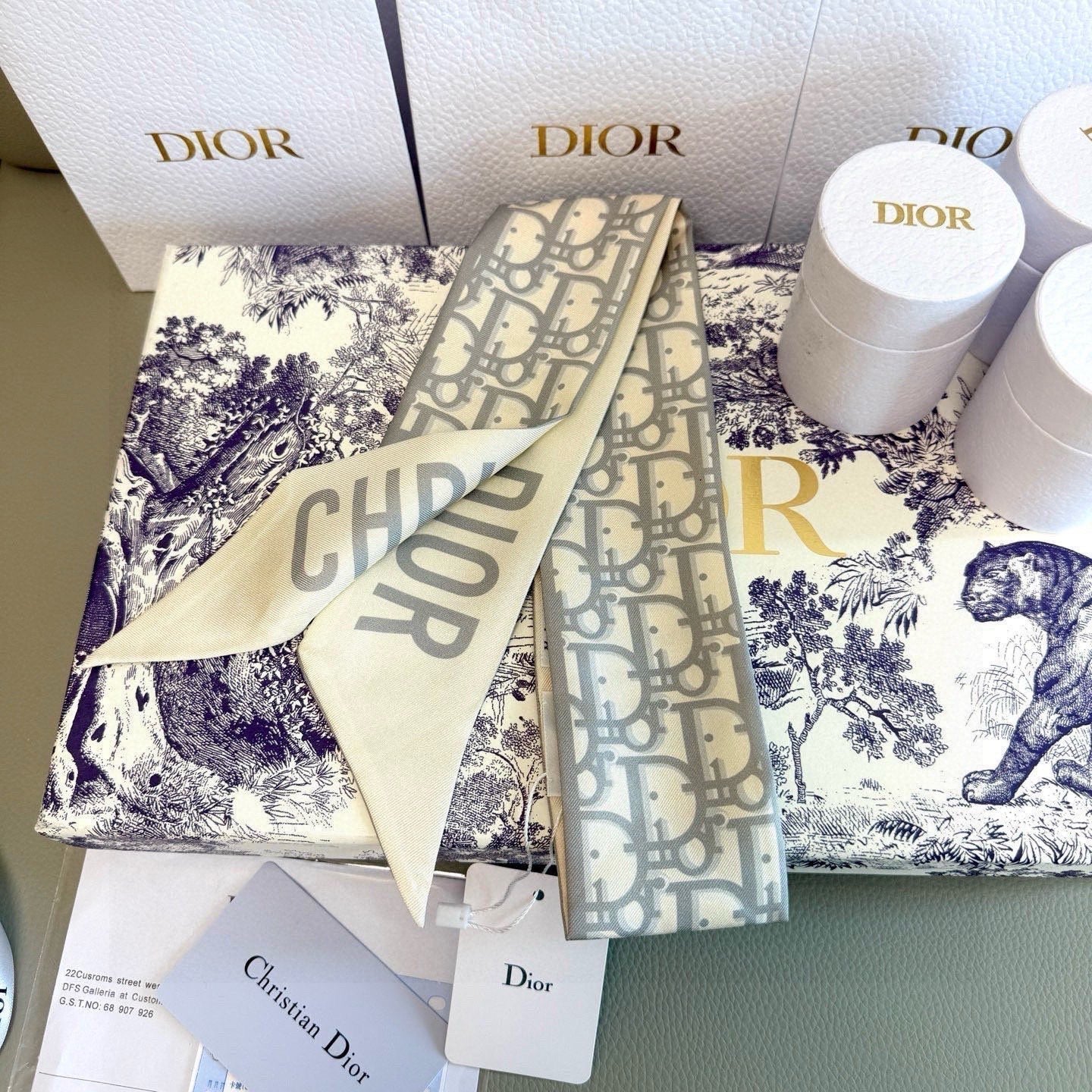 Dior 26s Scarf 100cm In Silk 313135