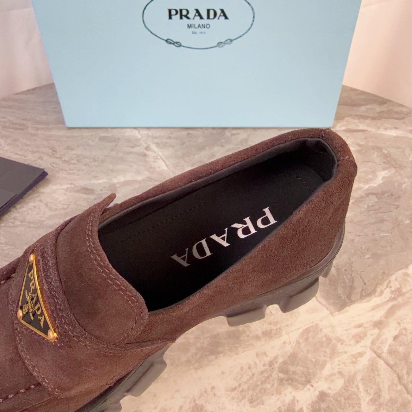 Pra 26s Loafer Brown Suede Leather 635164