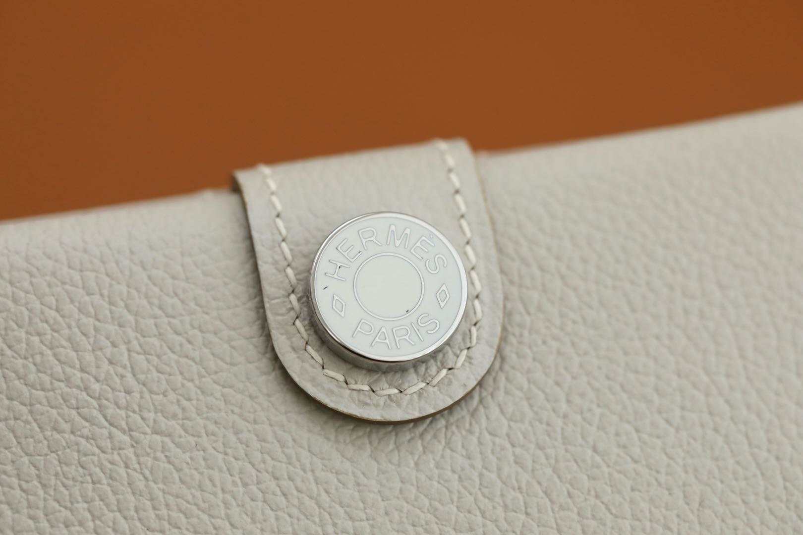 HM R.M.SCard Holder Off White Togo Leather 284482