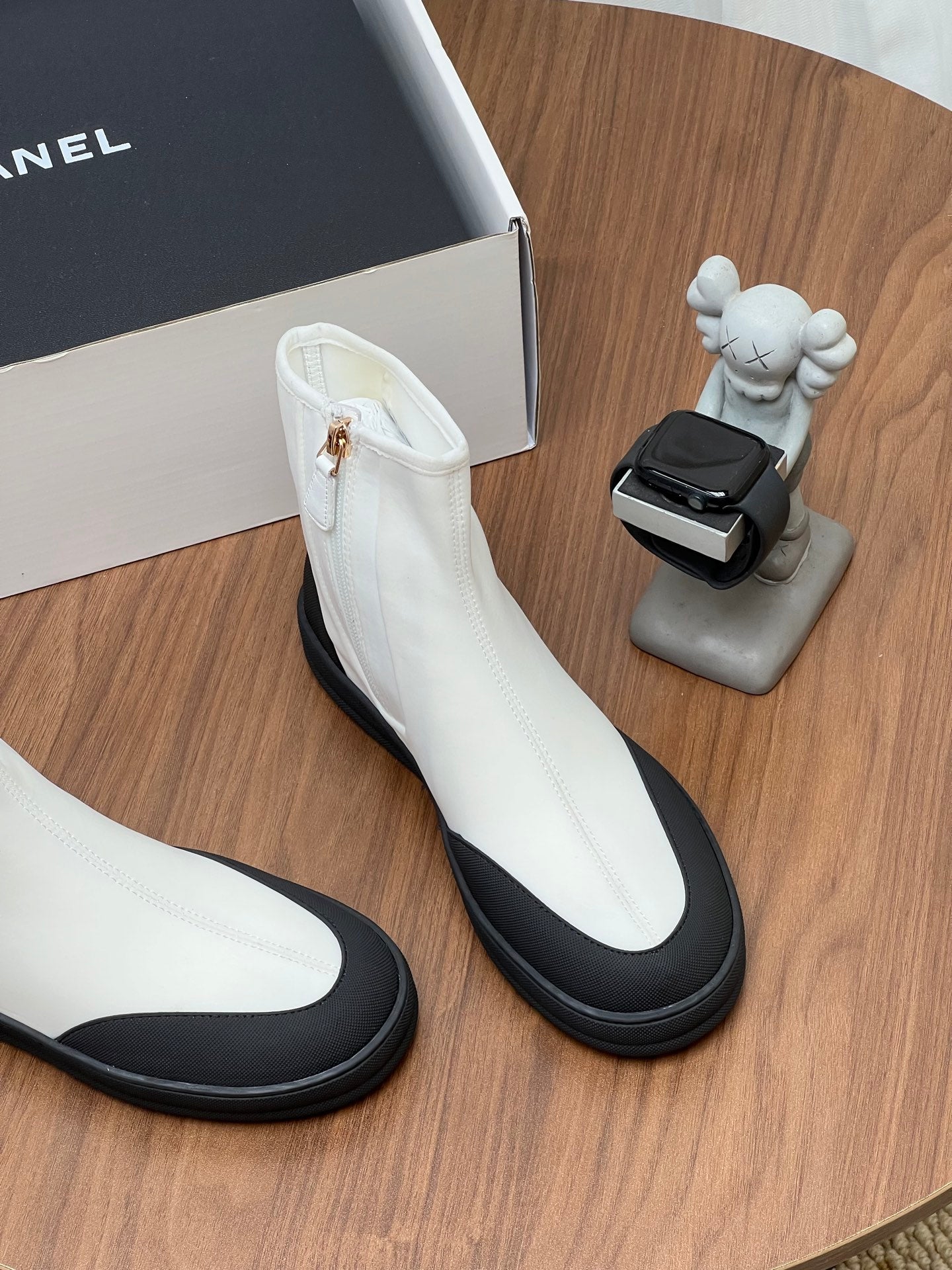 CC Coco Beach 2026 Boots White Black Fabric Rubber 846557