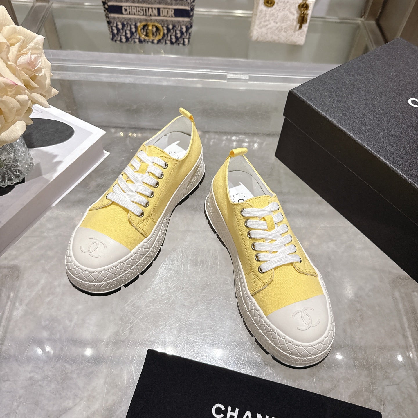 CC 26s Biscuit Shoes Canvas Sheepskin 989588