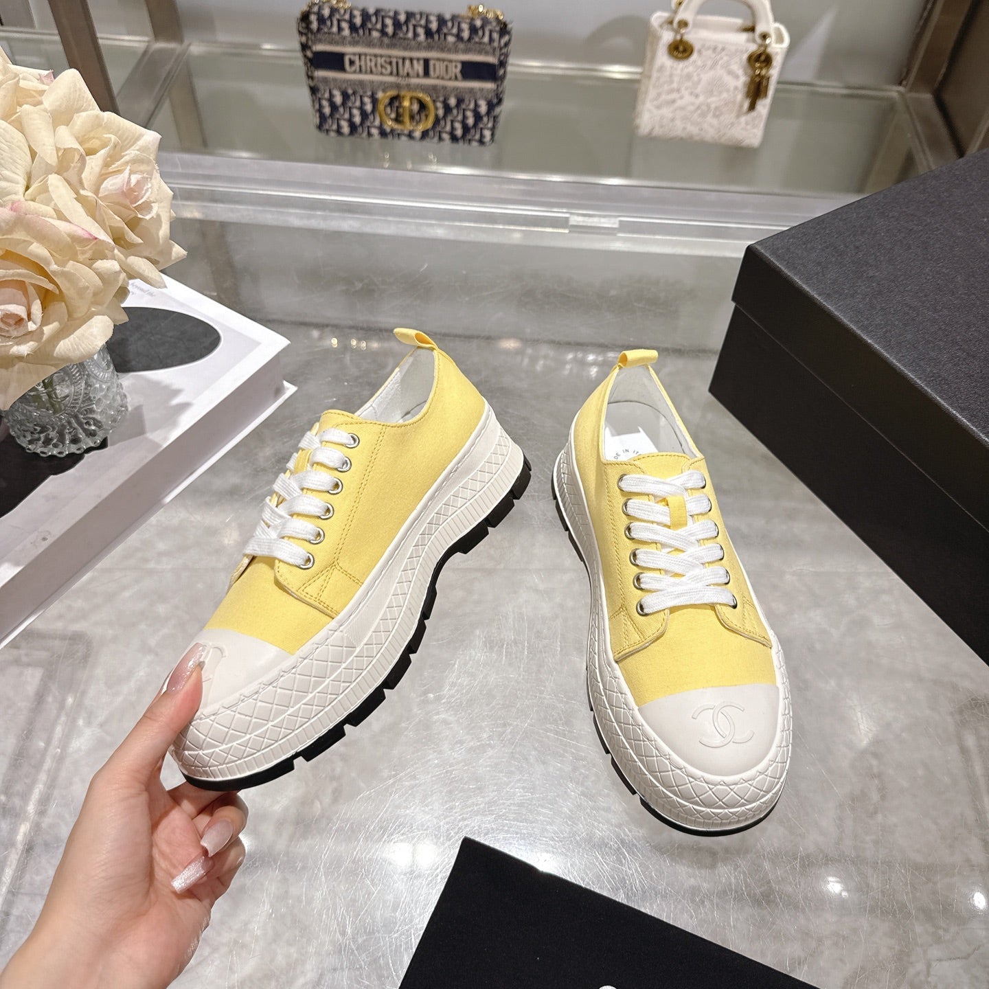 CC 26s Biscuit Shoes Canvas Sheepskin 989588