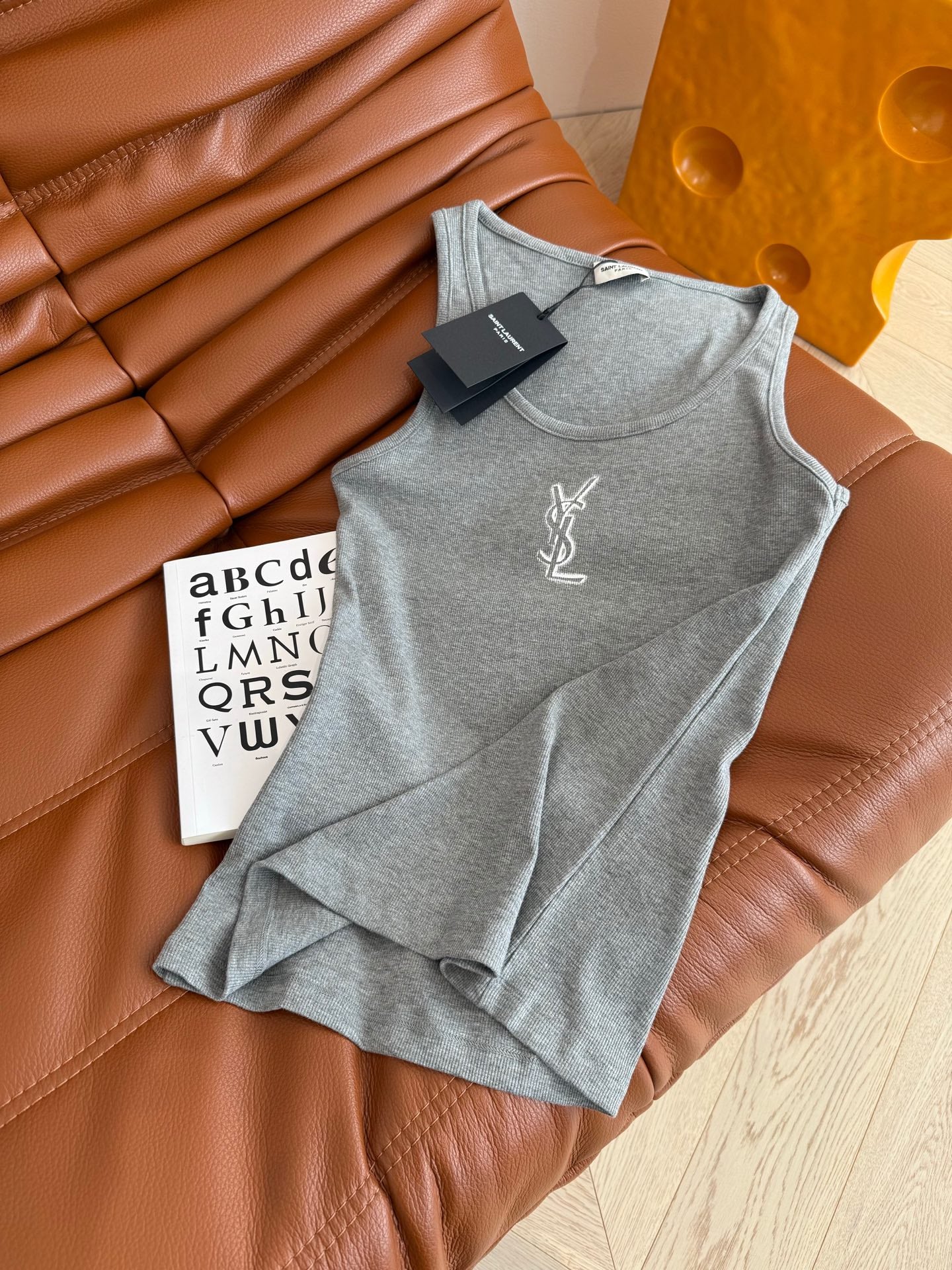 YSL Logo Vest Cotton